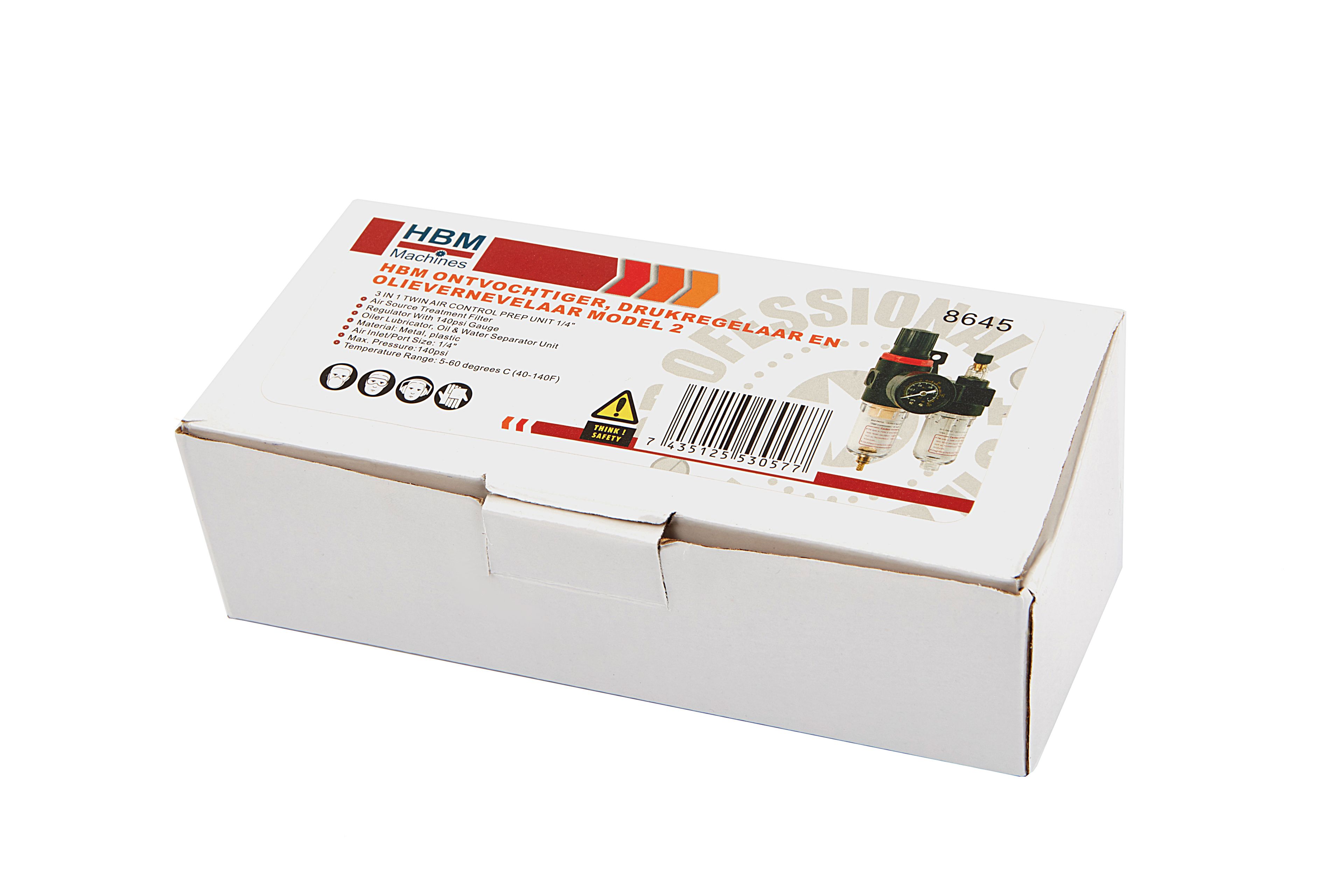 HBM Ontvochtiger, Drukregelaar en Olievernevelaar Model 2 Image 4