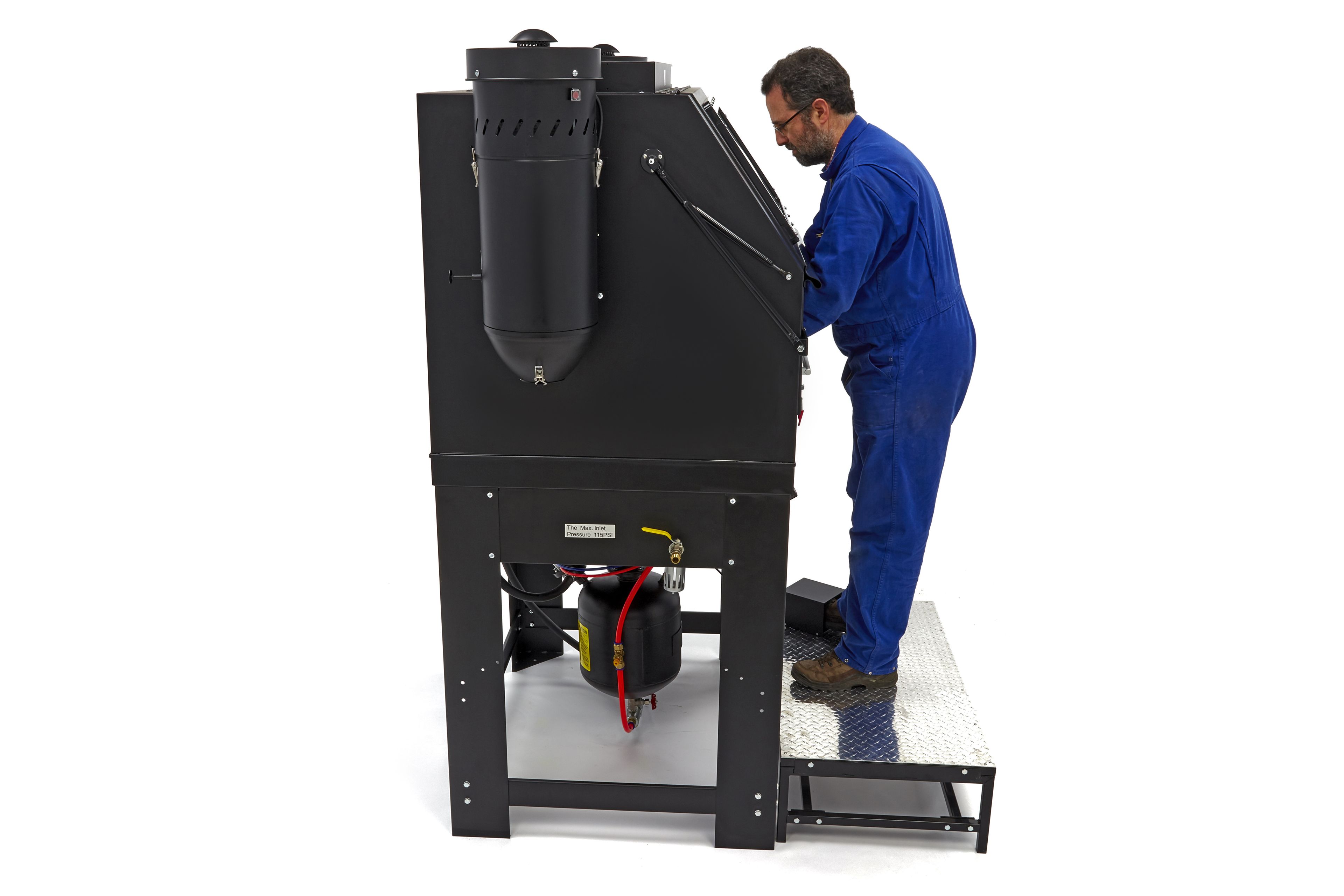 HBM SBC 990 Hochdruck Strahlkabine mit 2 Absaugungen Image 20