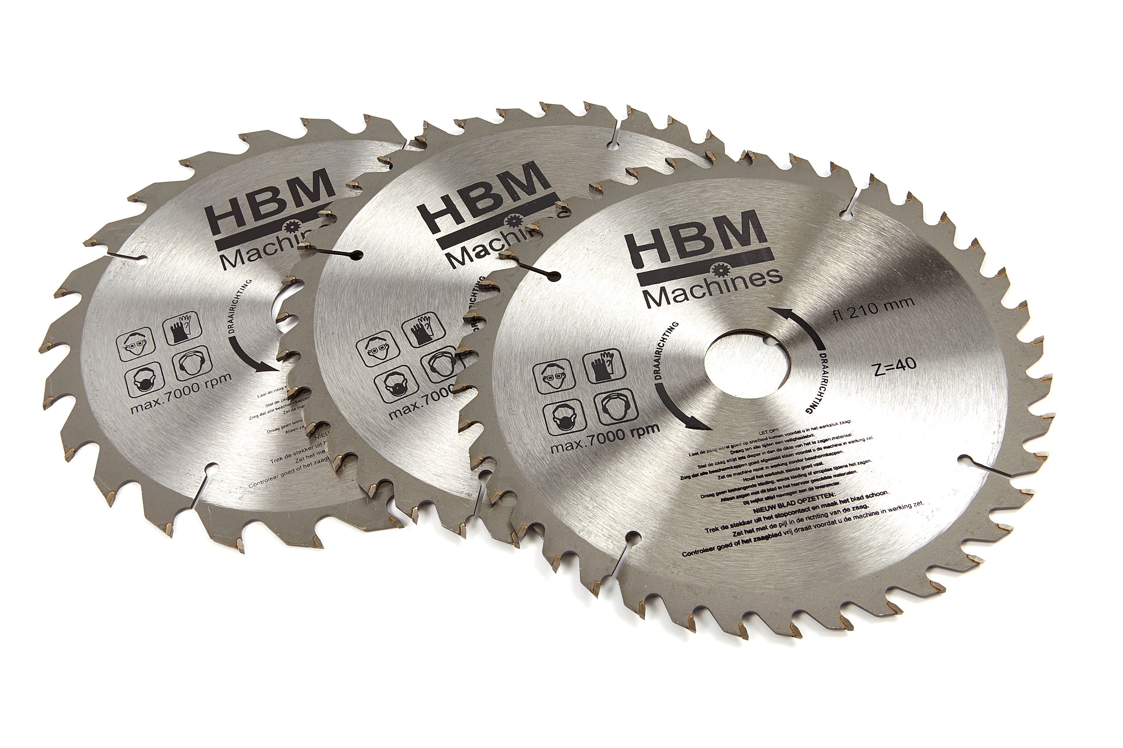 HBM Seghe Circolari per Legno 210 mm 36 Denti Image 2