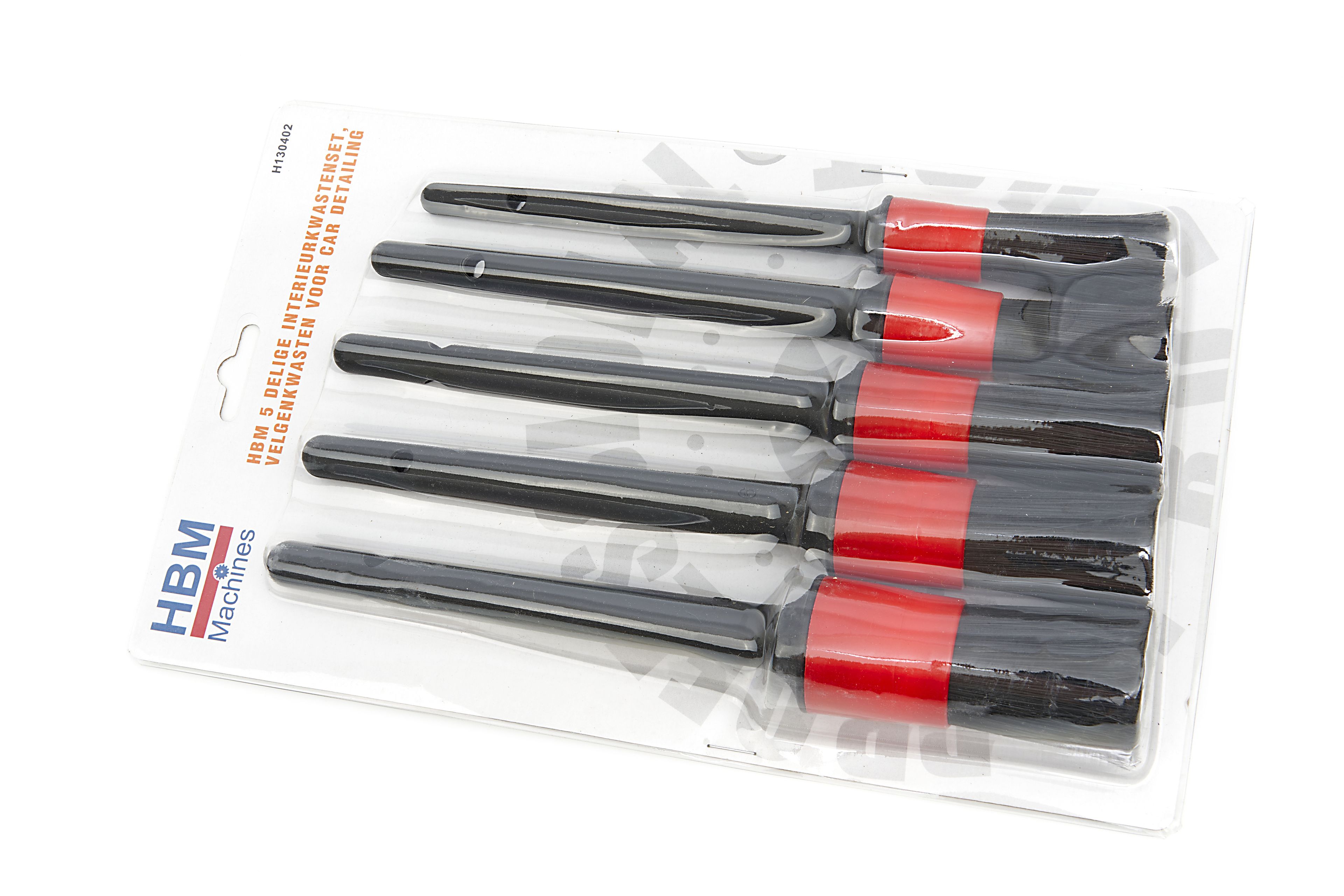 HBM Jeu de brosses intérieures 5 pièces, brosses pour jantes pour l'entretien des voitures Image 5