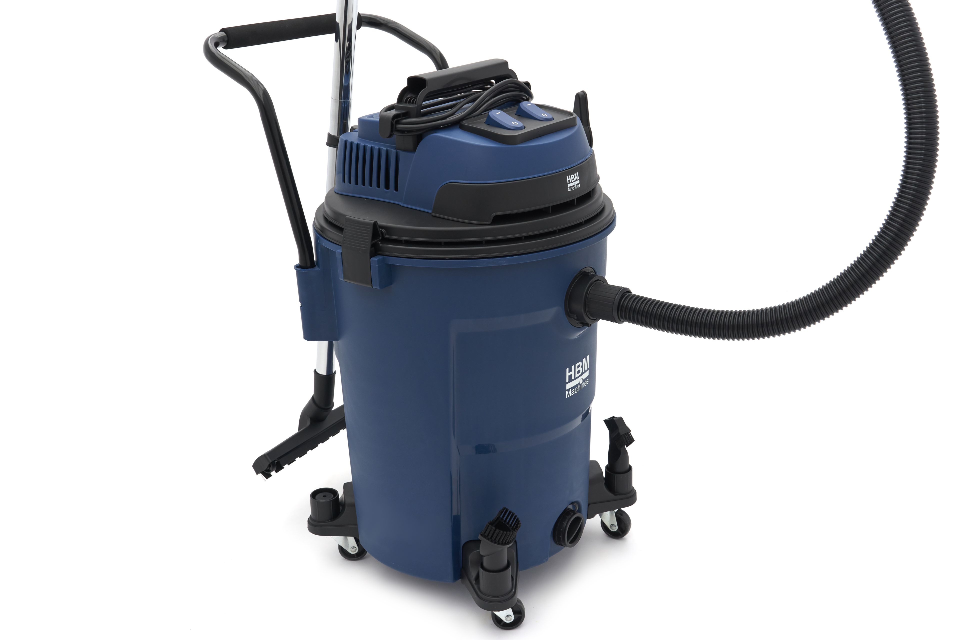 HBM bouwstofzuiger nat/droog PP 2x1200W 60L Image 10