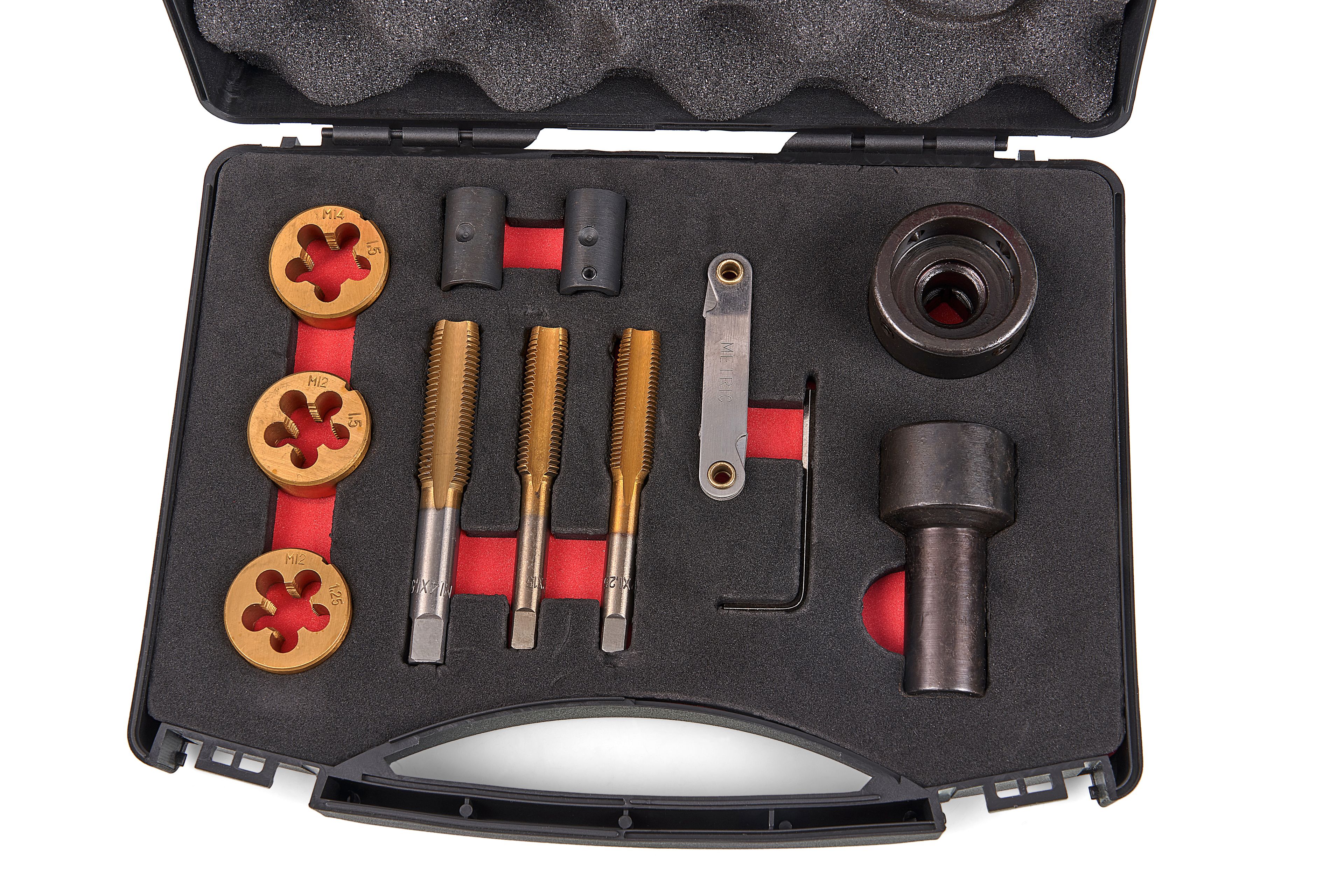 Juego de reparación de rosca de tuercas de rueda y bridas de rueda de 12 piezas HBM Image 3