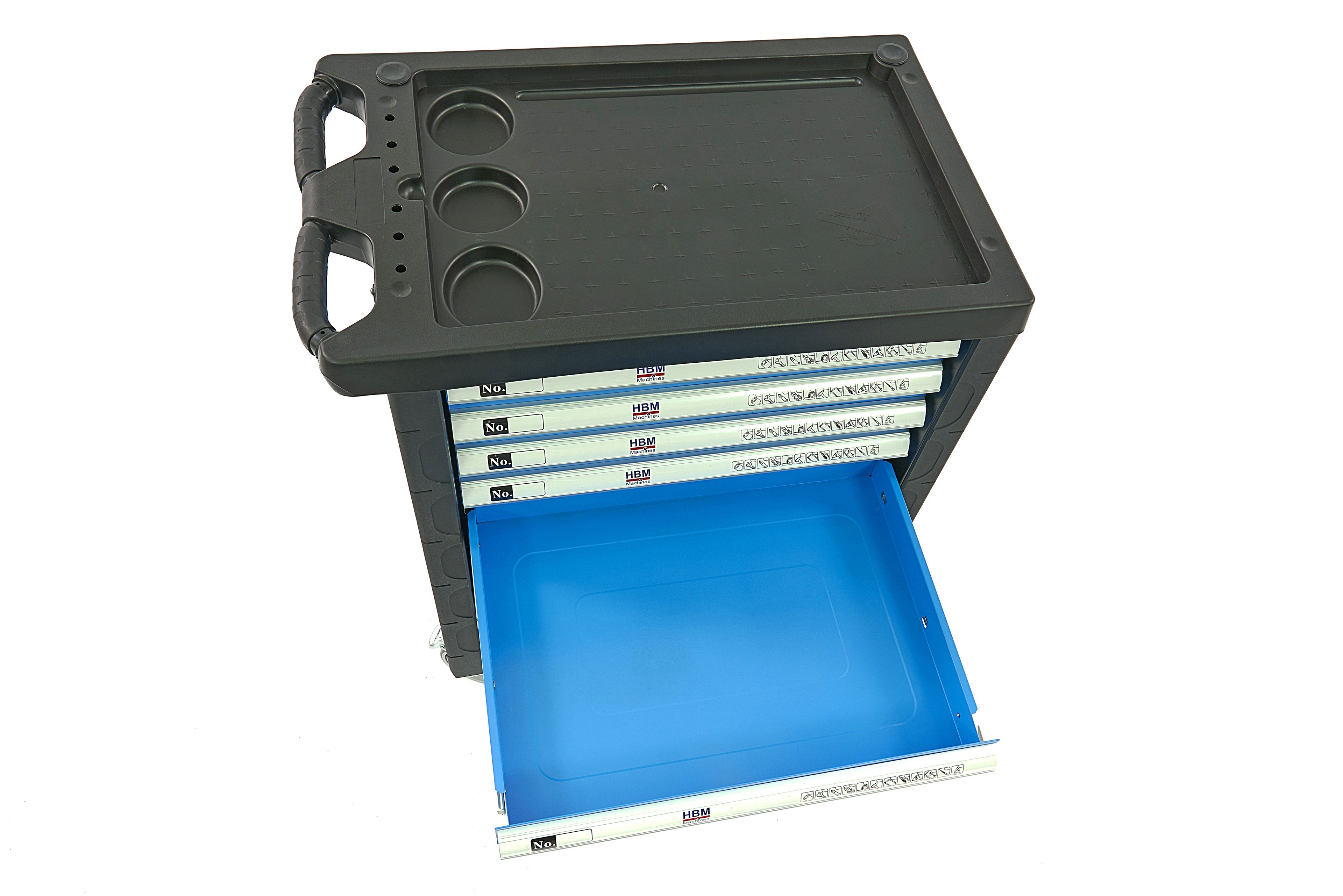 HBM gevulde gereedschapswagen 154-delig, blauw Image 12