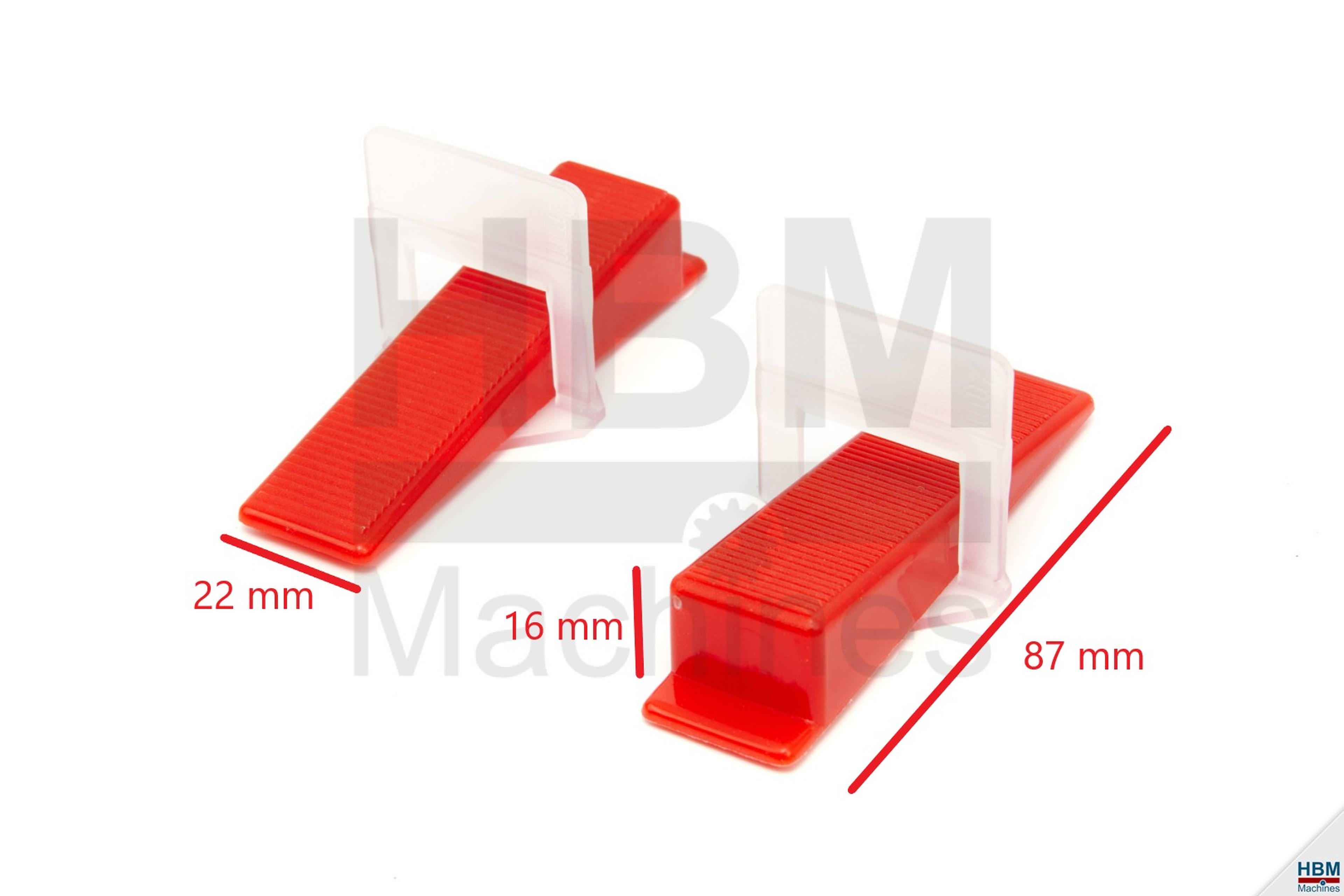Jeu d'outils de nivellement de carreaux HBM 802 pièces, y compris les supports de distance. Image 6