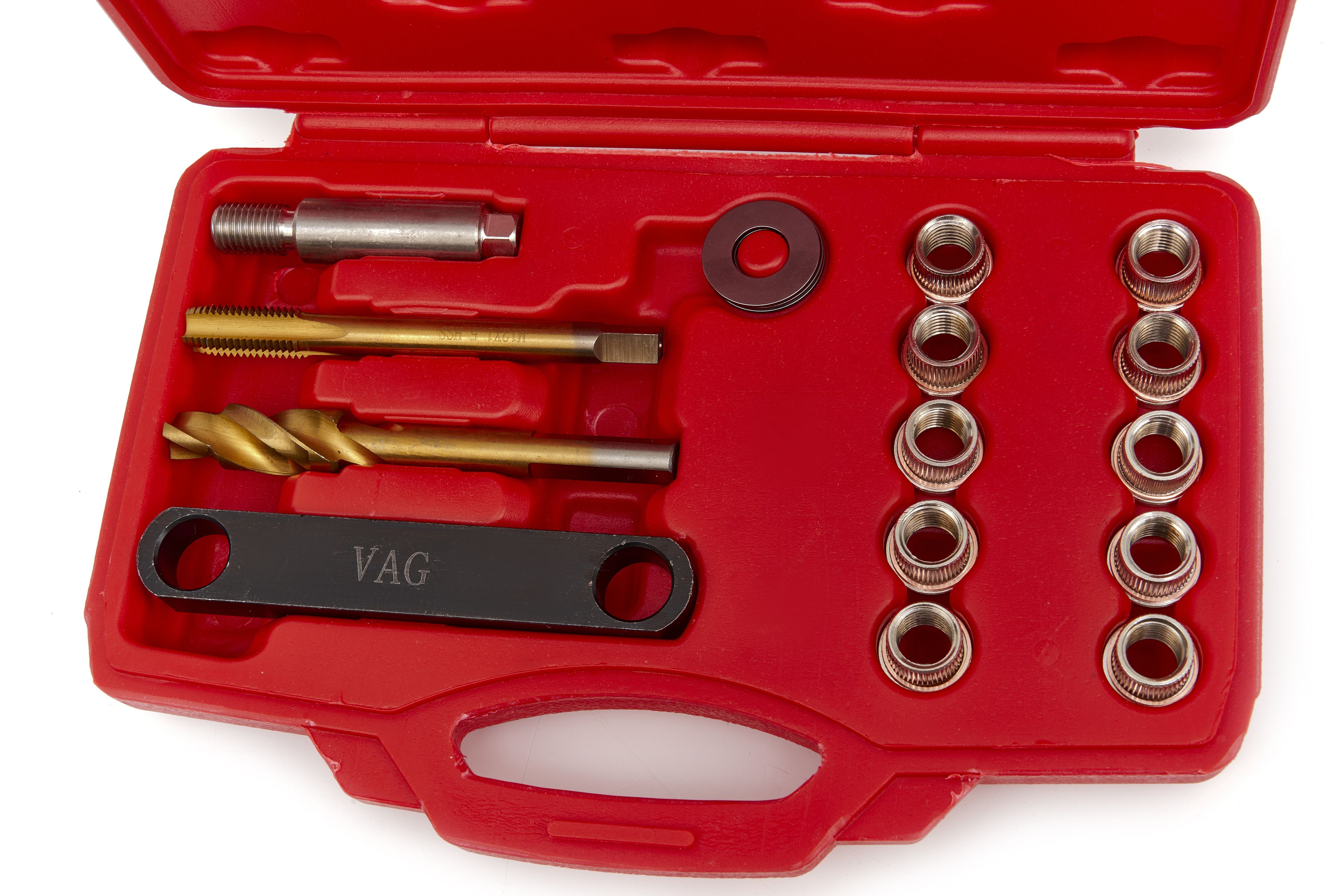HBM 15 Pezzi Set di riparazione filettature pistone freno per VAG, Opel e Ford Image 6