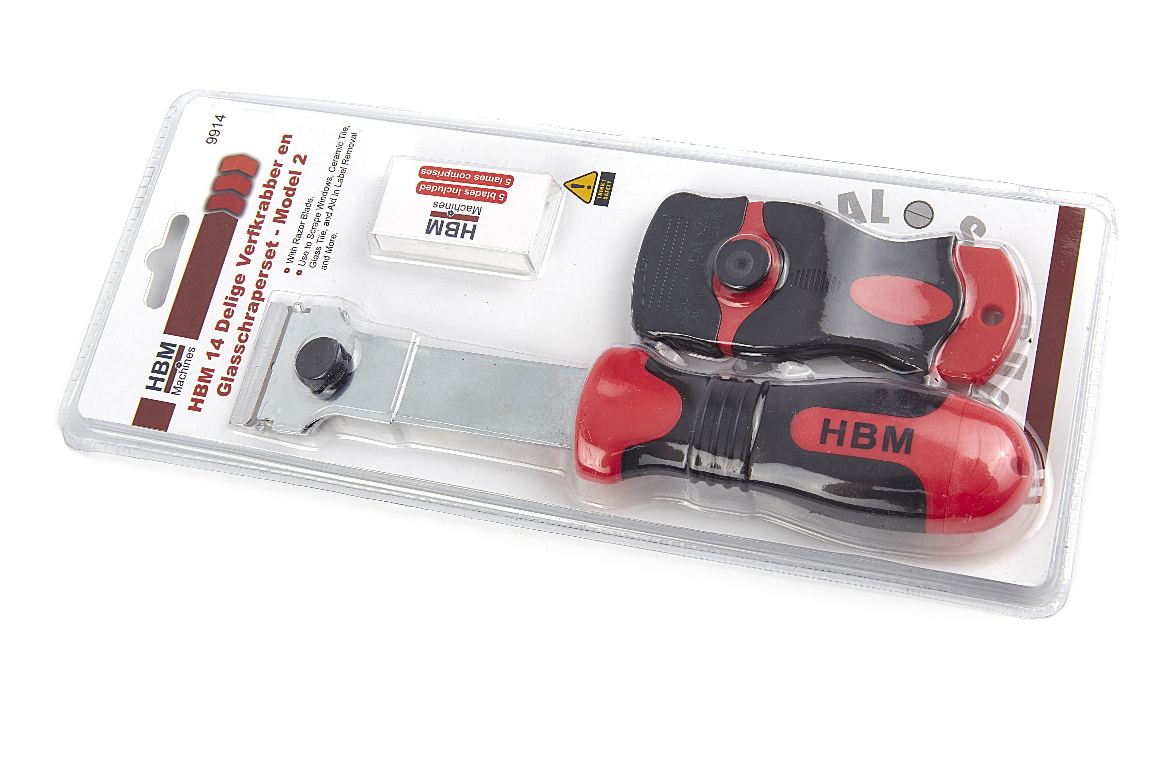 HBM Lot de 14 grattoirs à peinture et grattoirs à verre – Modèle 2 Image 3