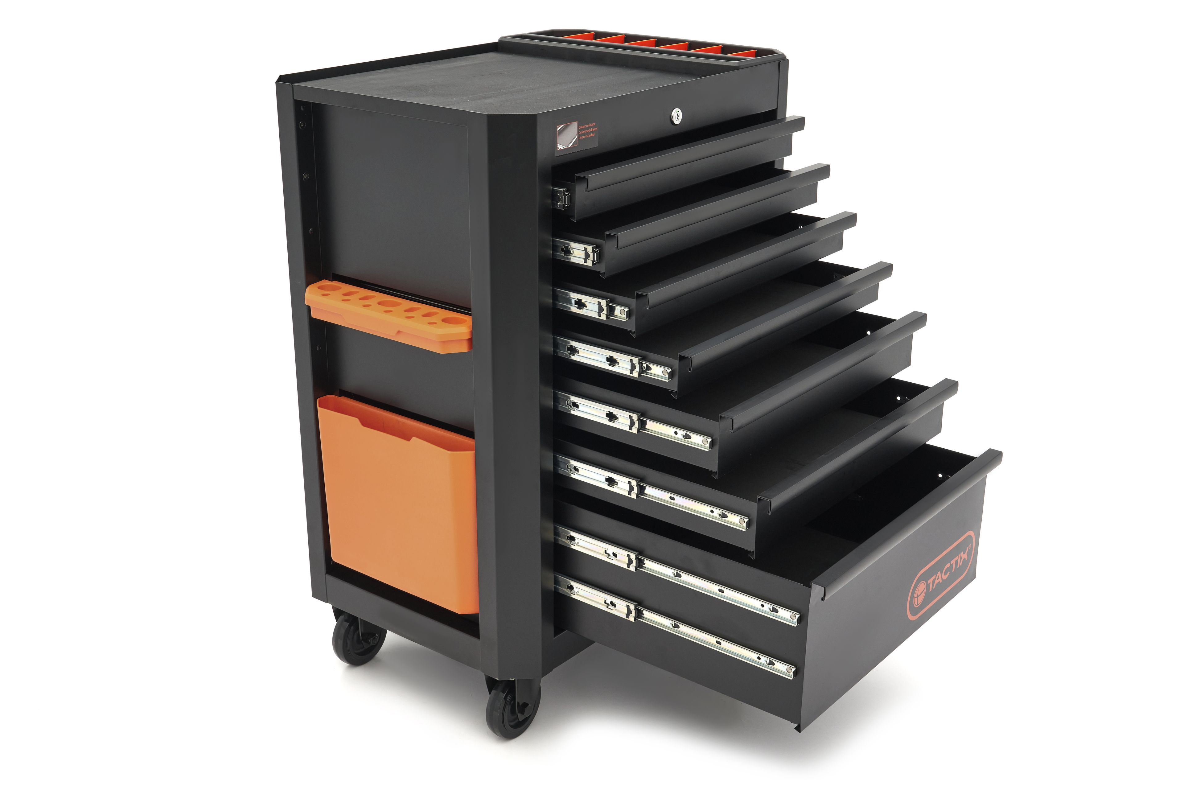 Tactix Carrello portautensili 7 cassetti, 66 cm Image 8