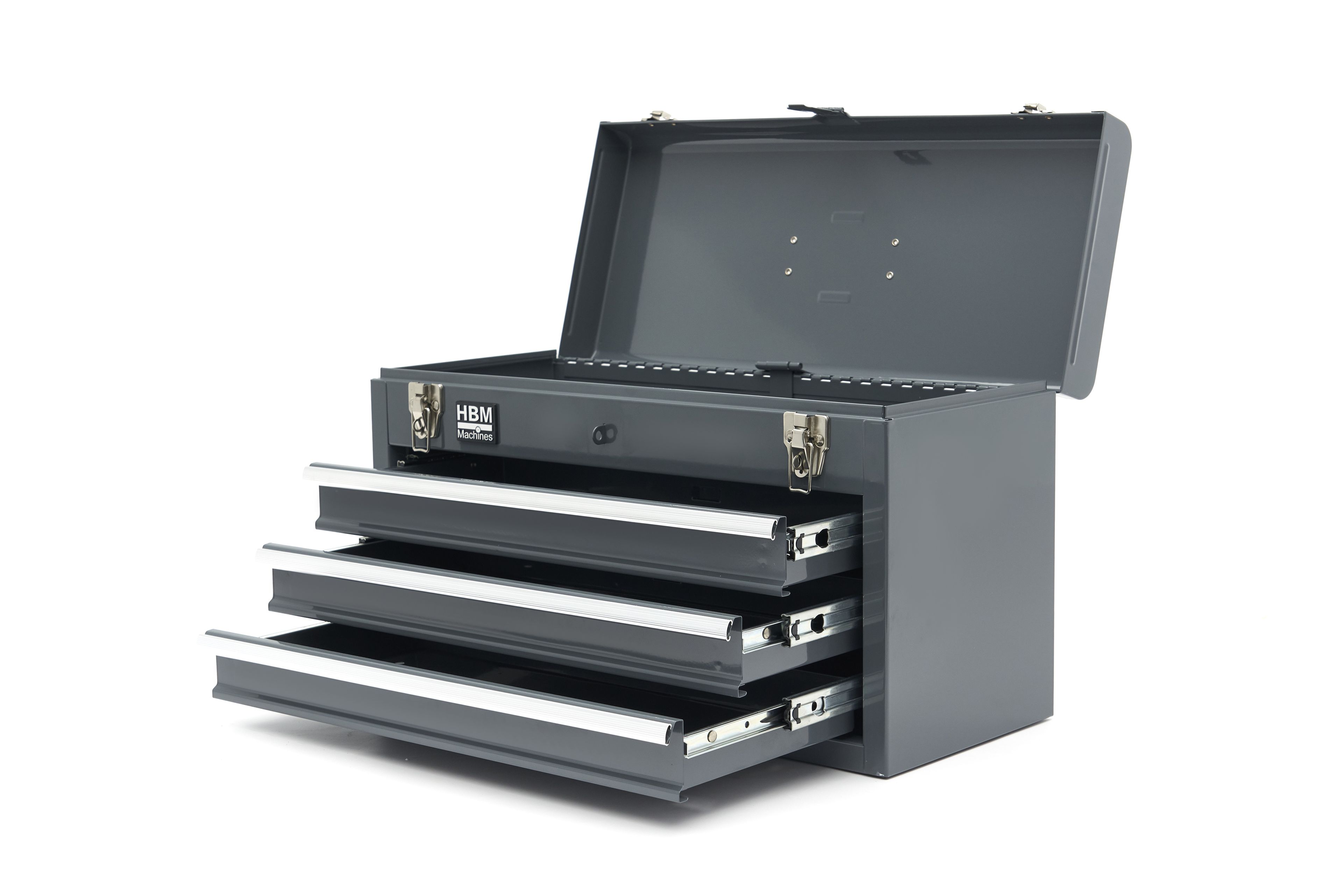 Caja de herramientas HBM con 3 cajones, gris Image 6