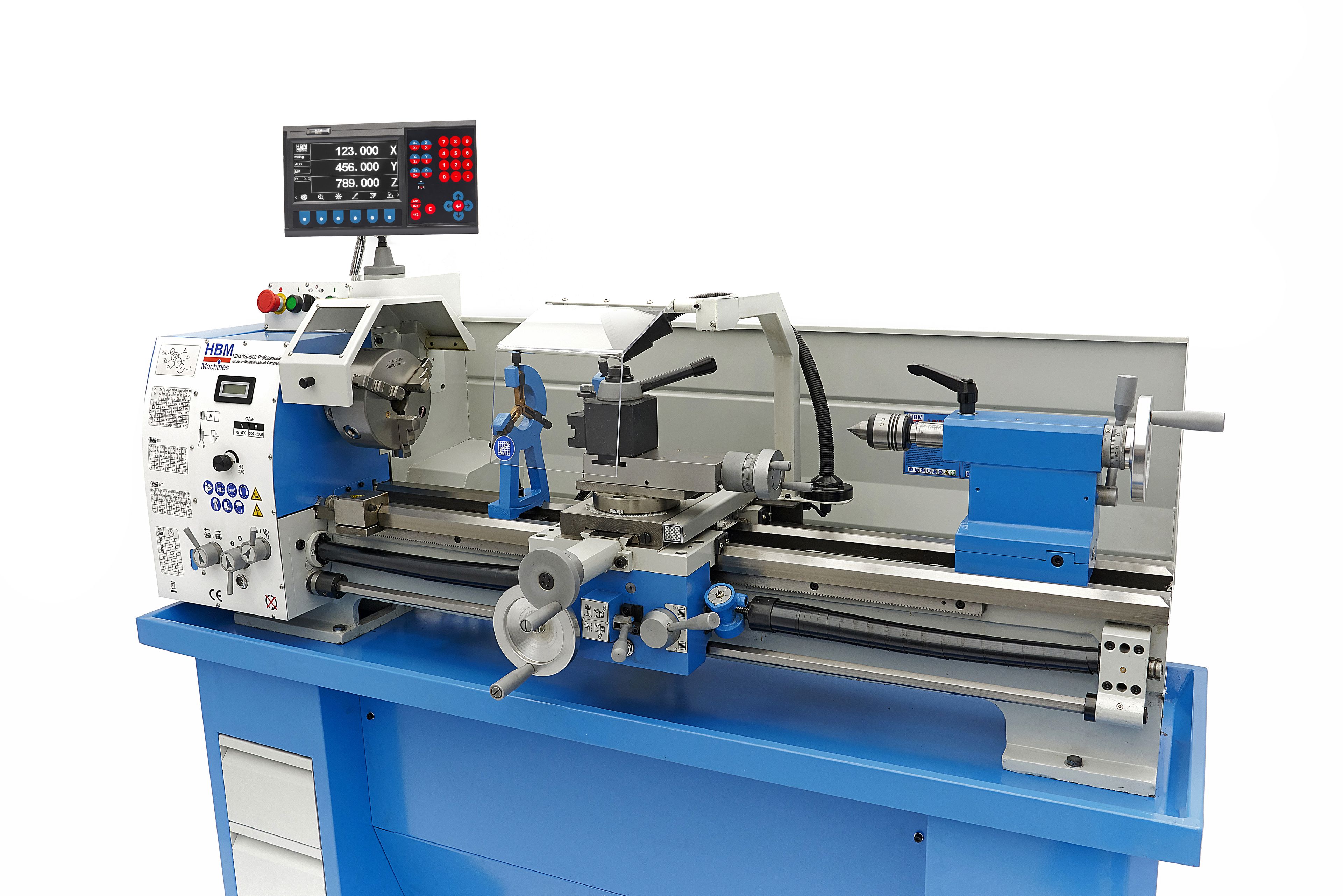 HBM tornio per metallo 320 x 900 DRO vario Image 7