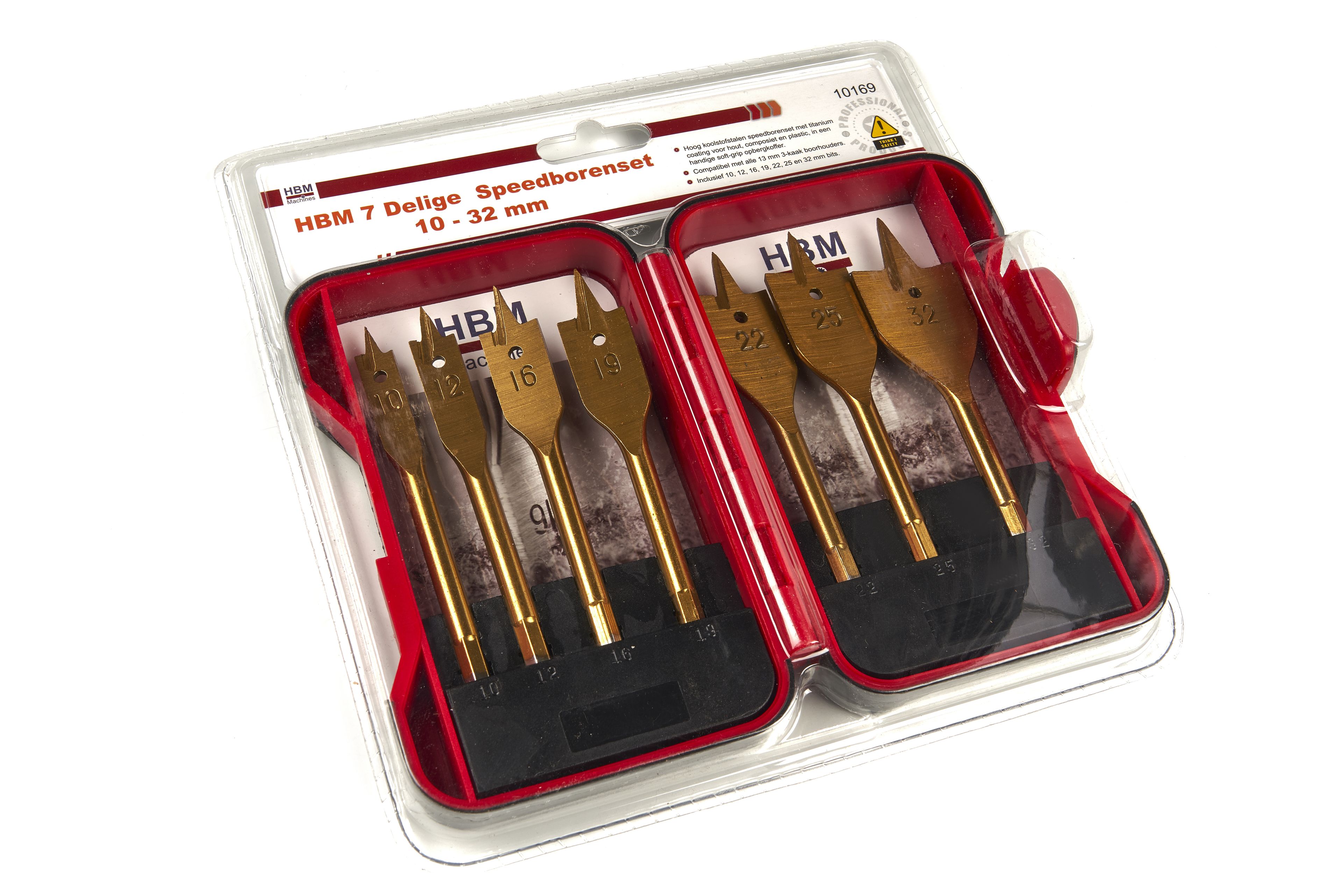 Juego de brocas de velocidad HBM de 7 piezas de 10 - 32 mm Image 5