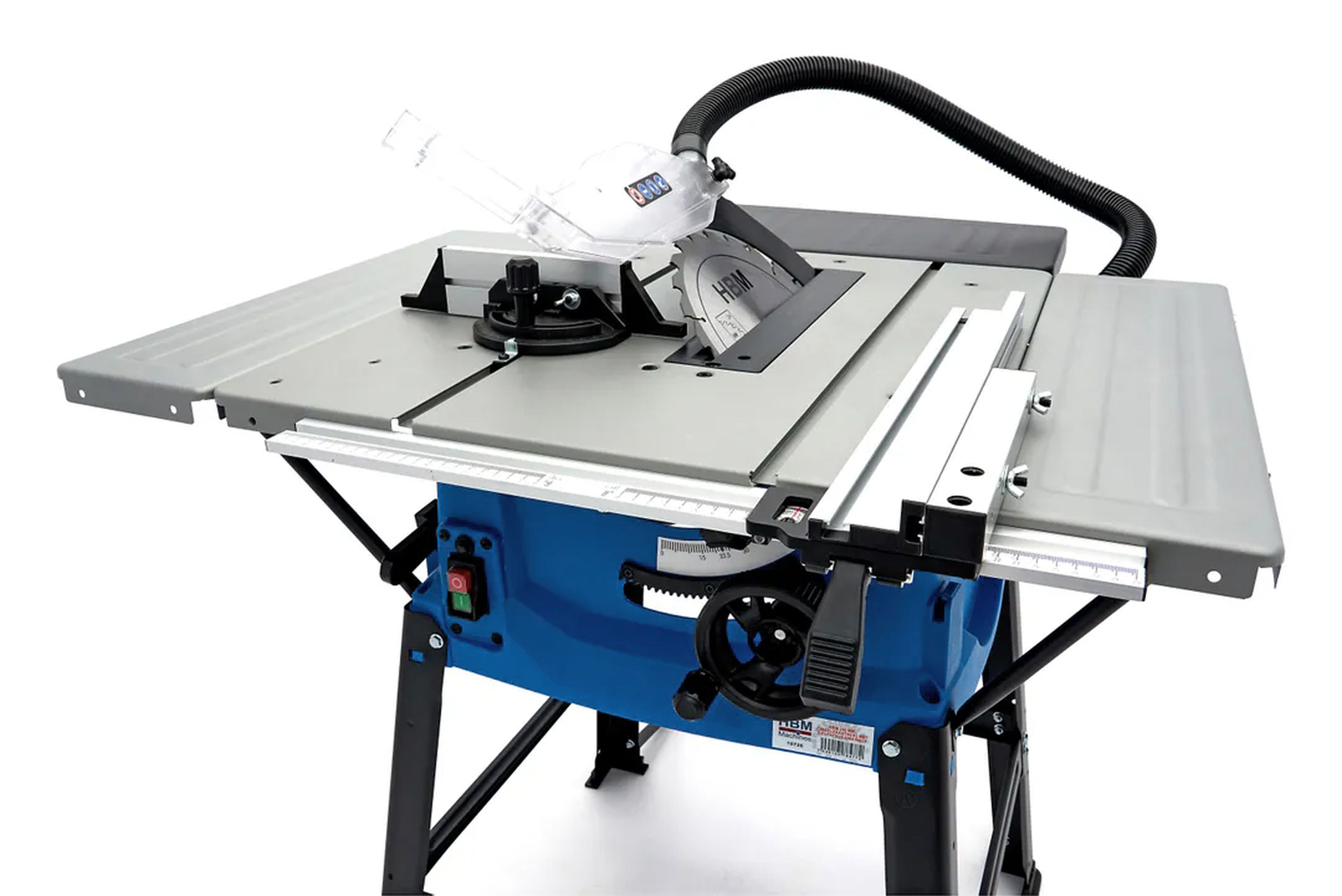 HBM Table de scie circulaire 250 mm avec 2 tablettes latérales 2000 Watt Image 5