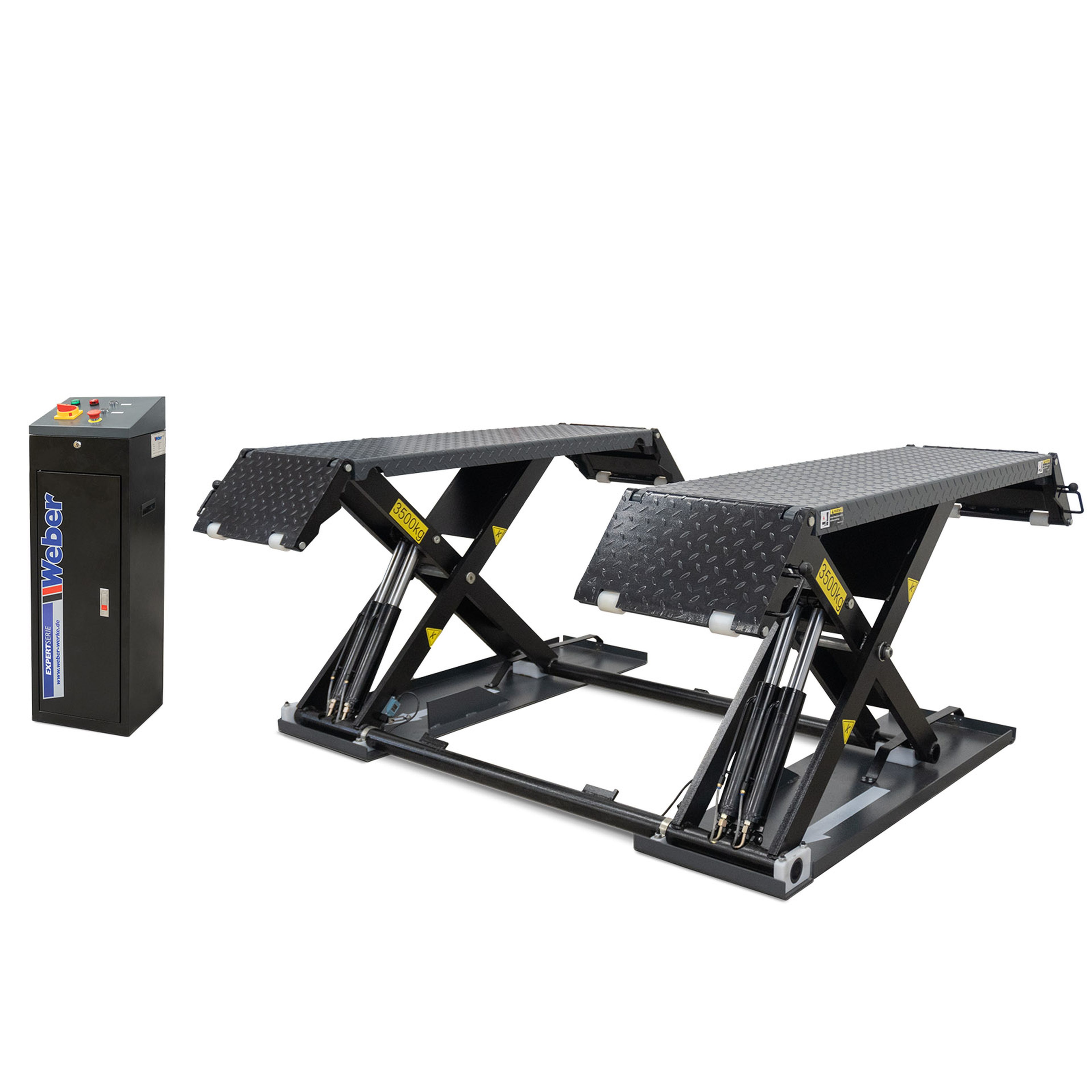 Weber EXPERT SH-3500 Professionele 3,5 Ton Elektrische Autopoetsbrug, Poetsbrug, Schaarbrug - 400 Volt