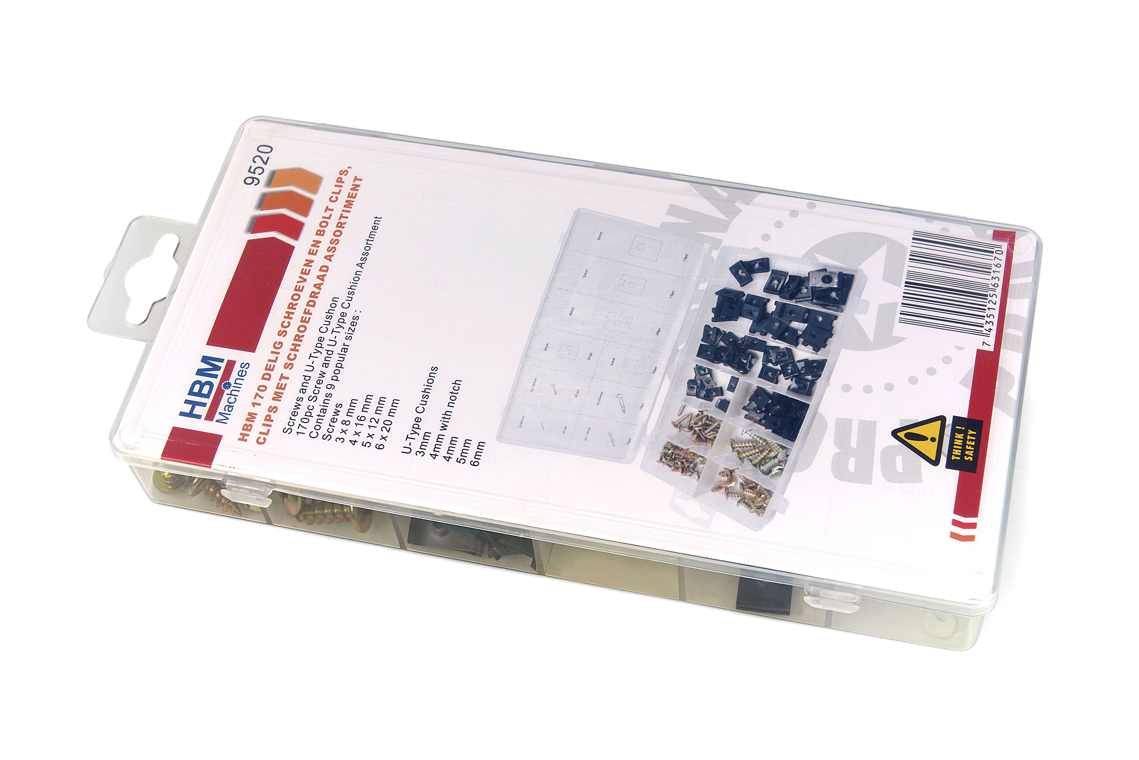 HBM 170 Juego de Tornillos y Clips de Bolt, Clips con rosca Image 5