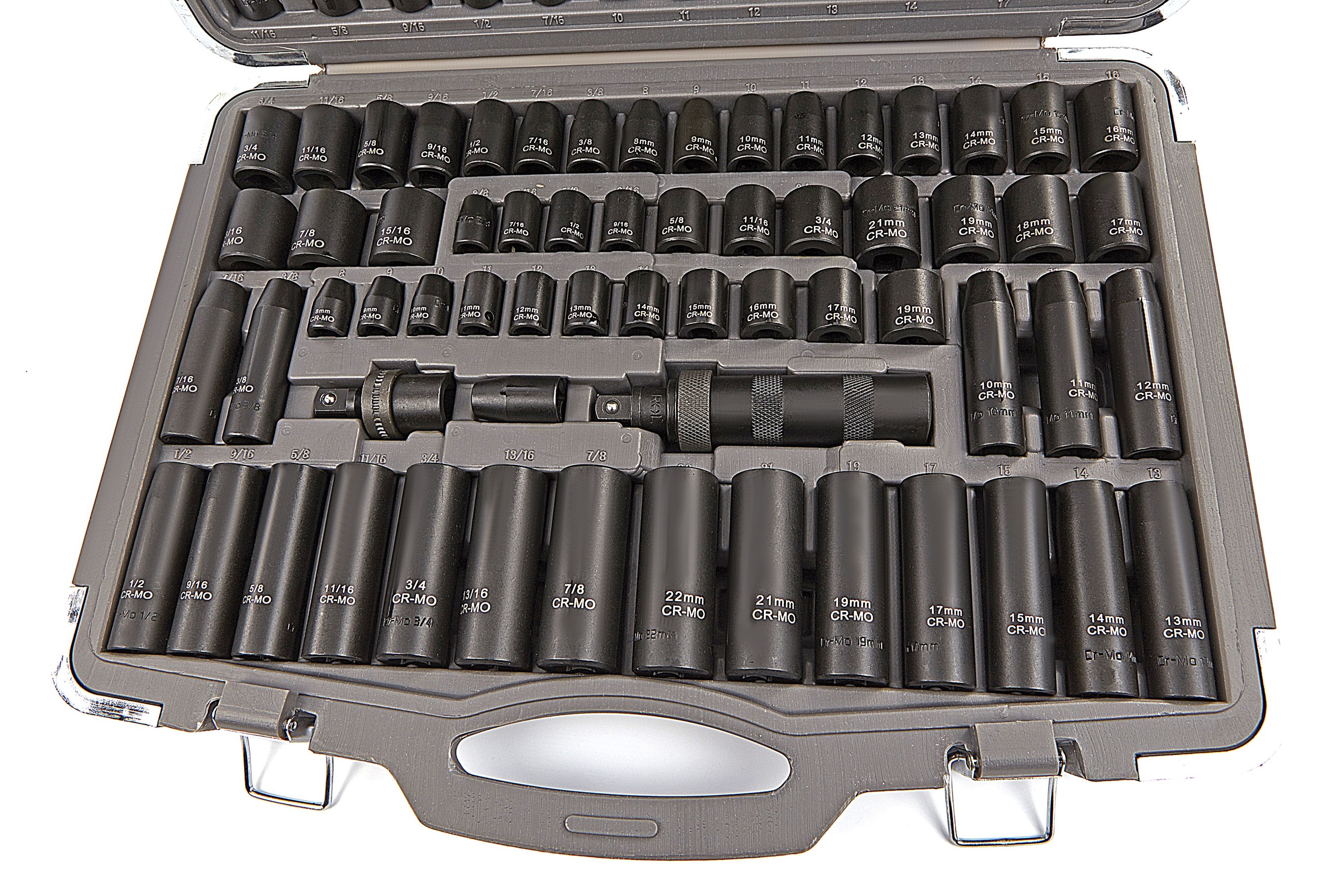 Set di chiavi a cricchetto HBM 119 pezzi professionale misure metriche e INCH Image 2