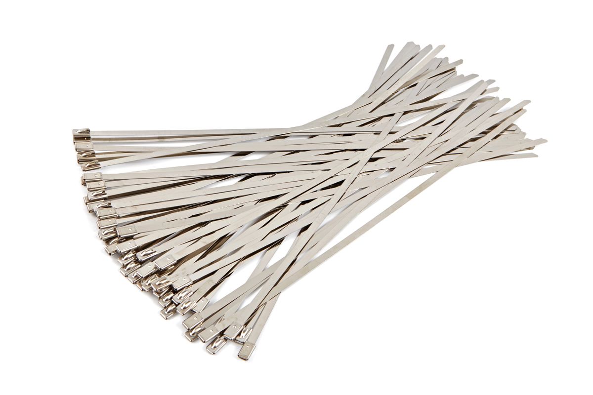 HBM 50 Piezas Bridas de acero inoxidable / Asortimento de 4,6 x 300 mm