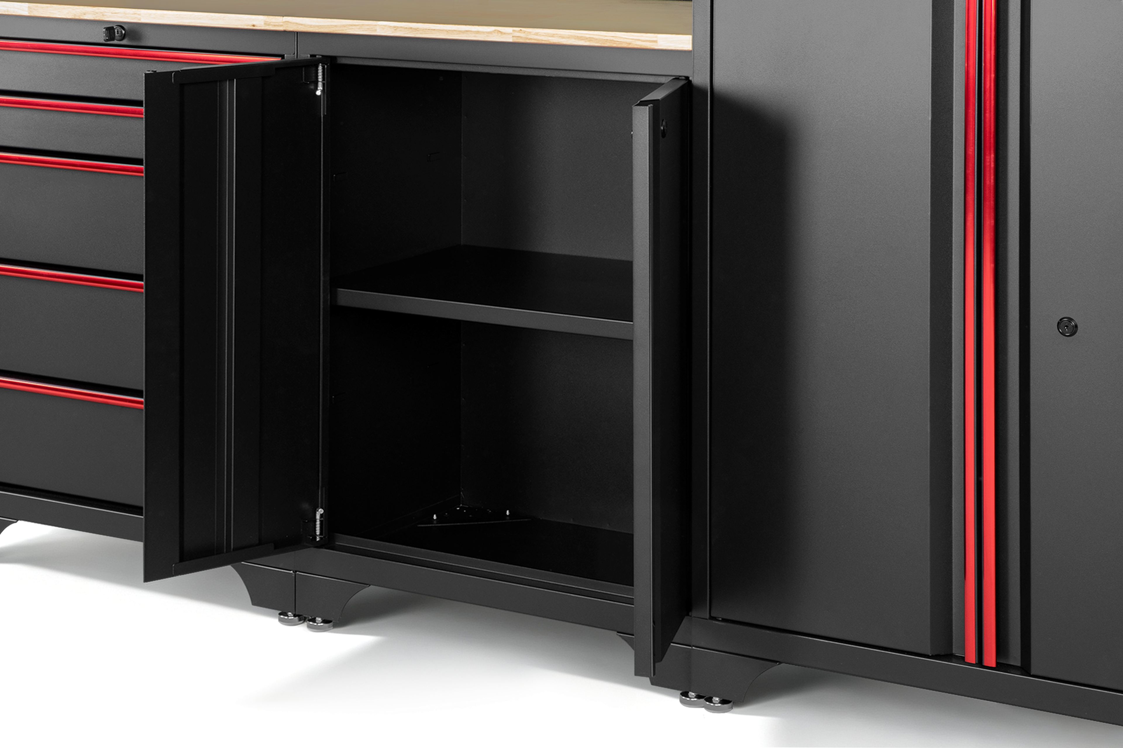 HBM modulair werkplaatssysteem 6-delig, zwart rood, model B Image 11
