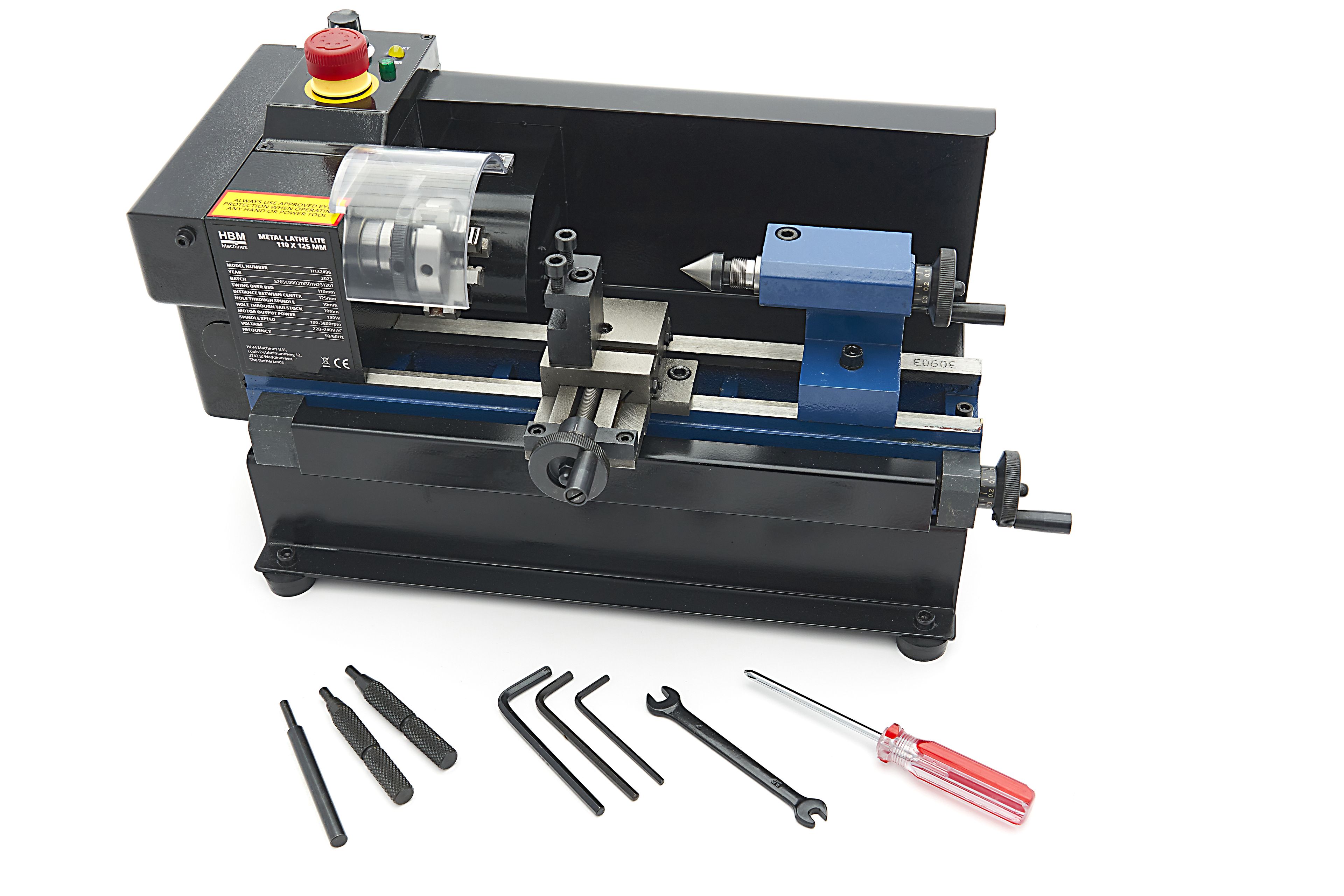 HBM mini tornio per metallo 110 x 125 lite Image 8