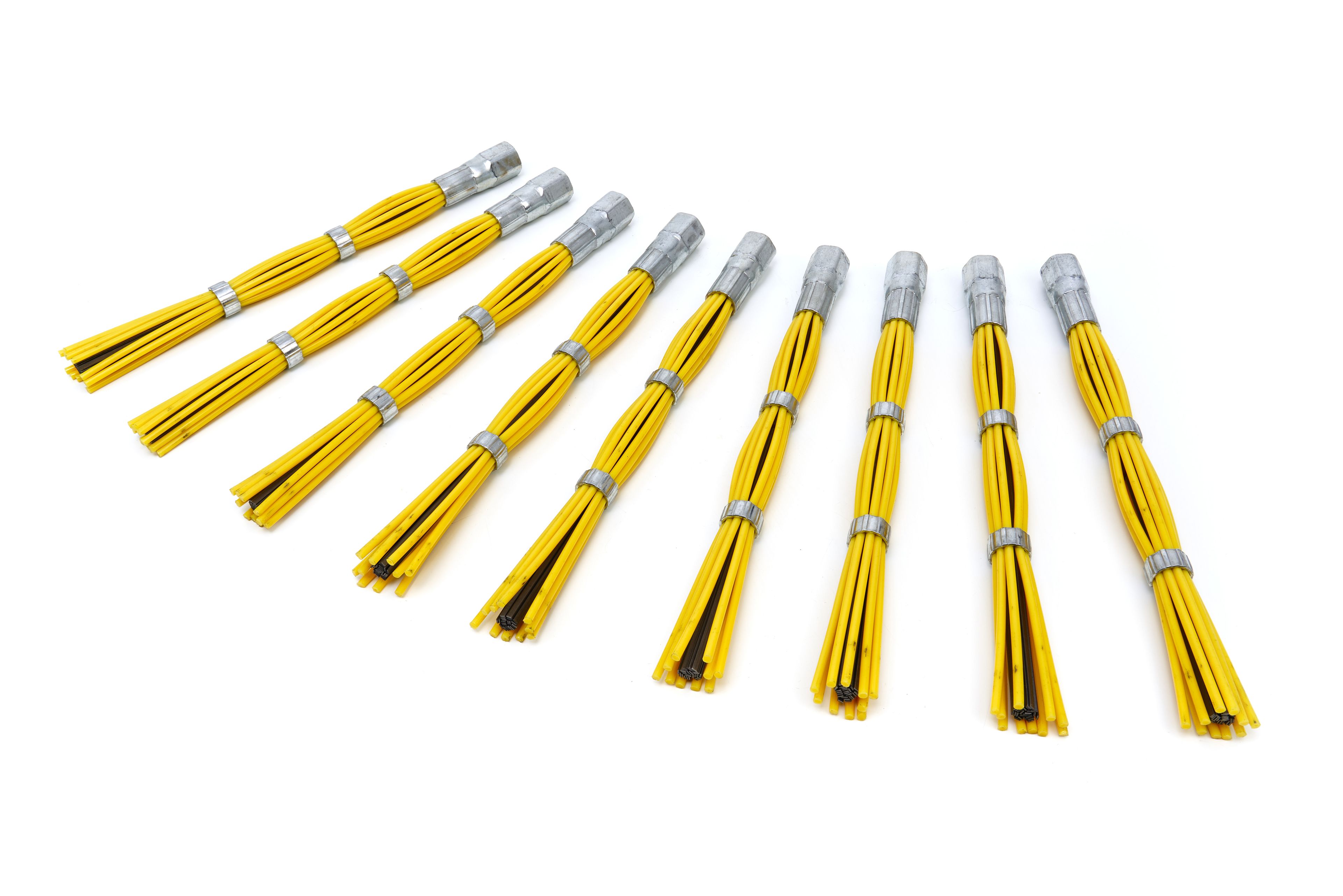 HBM Set di spazzole da 9 pezzi per spazzola per erbacce professionale da 173 cc / Sturaerbatore / Macchina per la pulizia