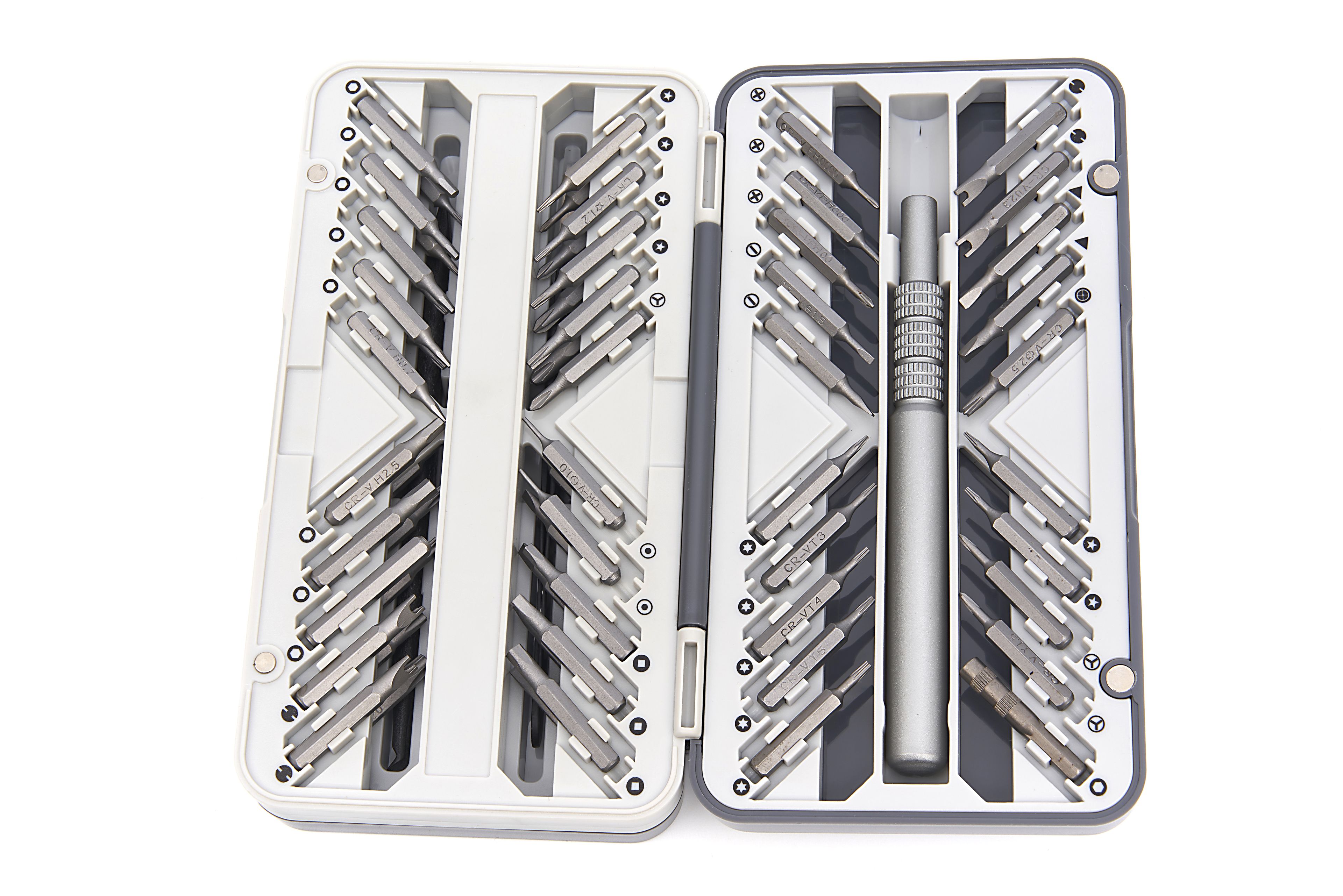 HBM 66 Pezzi Cacciavite di Precisione, Set di Punte con Prolungamento Flessibile, 2 Pinzette e 2 Spatole Universali Image 4