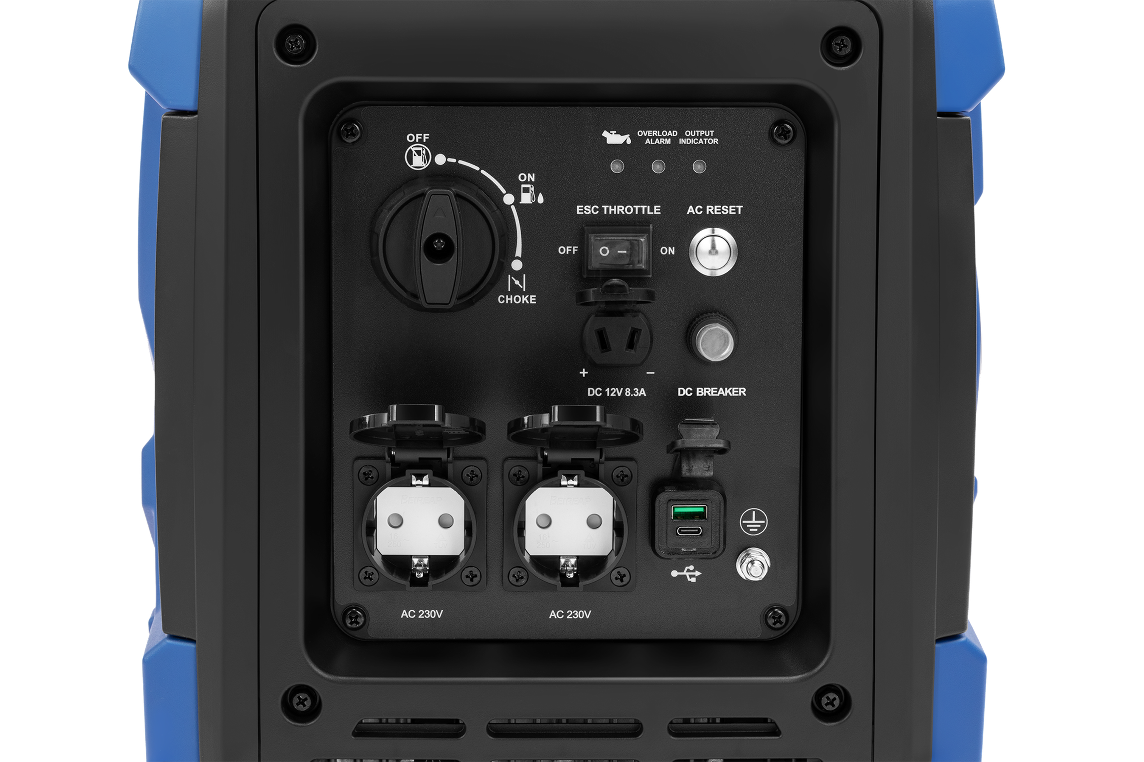 HBM générateur onduleur avec moteur à essence de 163 cm³ 230V 3400W Image 7