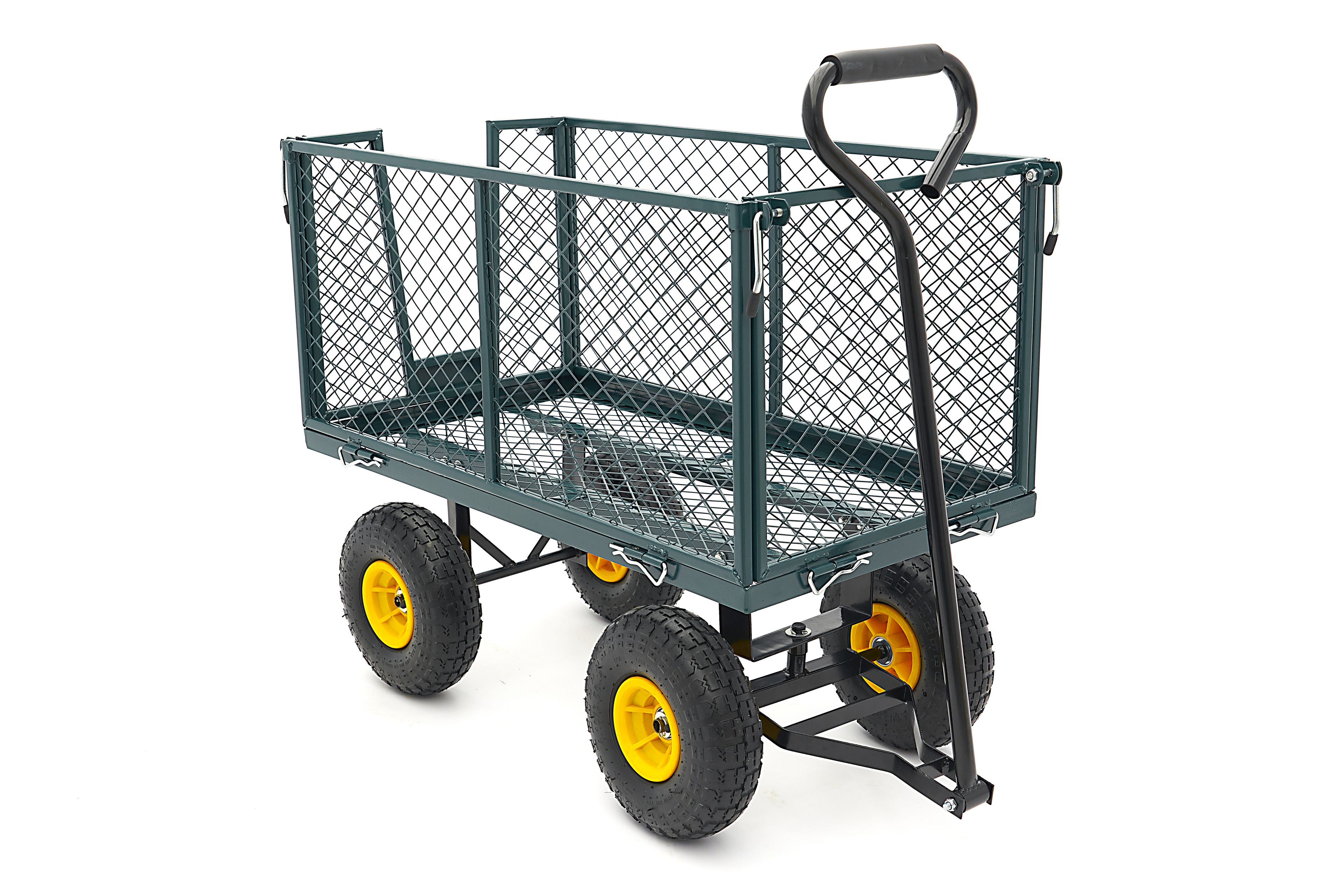 HBM 100 Kg Trolley, Bollard Trolley, Garden Cart With 86 x 46 x 38 cm Cargo Box Includes Canvas Bag Image 8