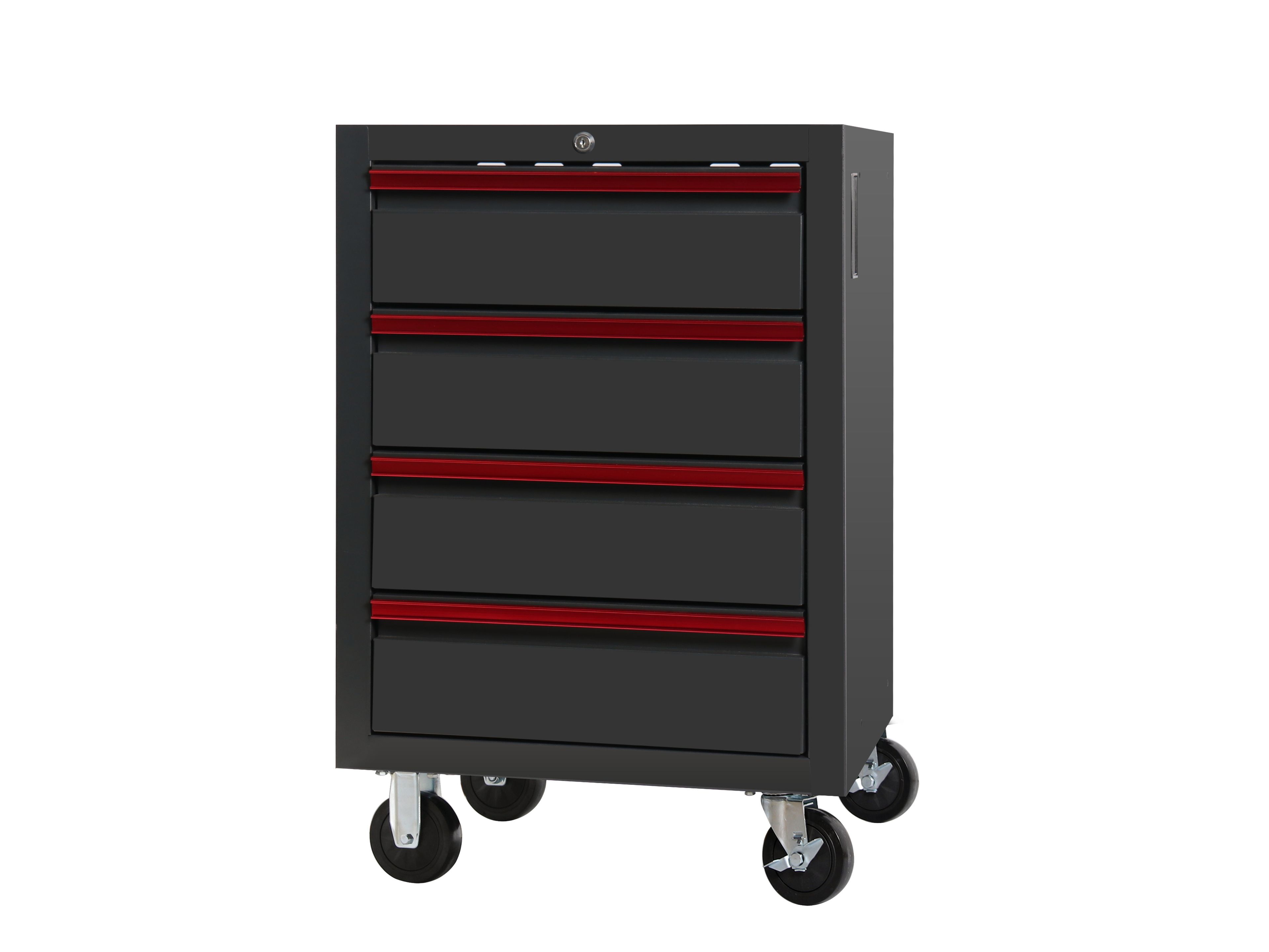 Sistema di lavoro modulare HBM, 12 pezzi, nero e rosso Image 8