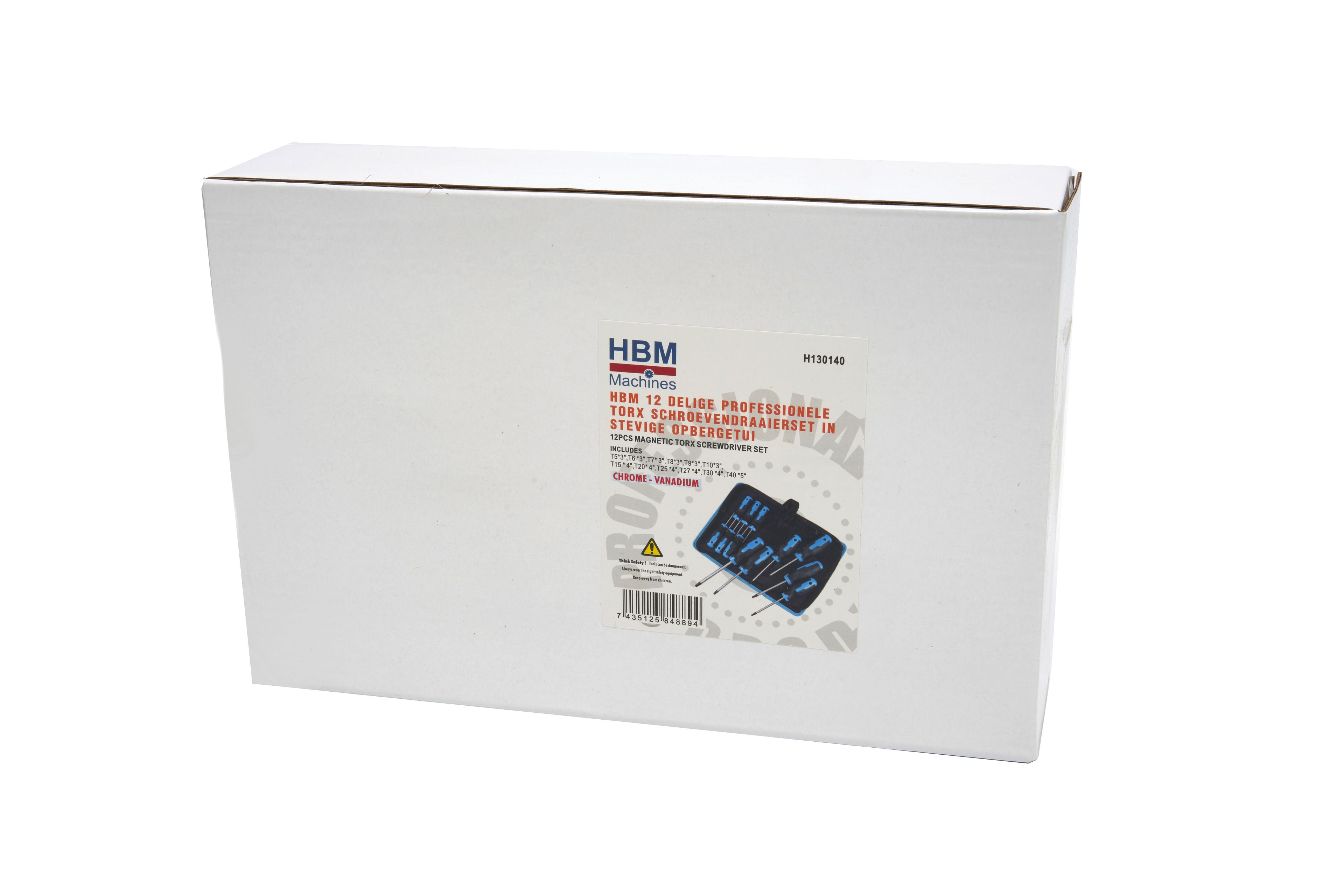 HBM 12 Delige Torx Schroevendraaierset in Stevige Opbergetui Image 10