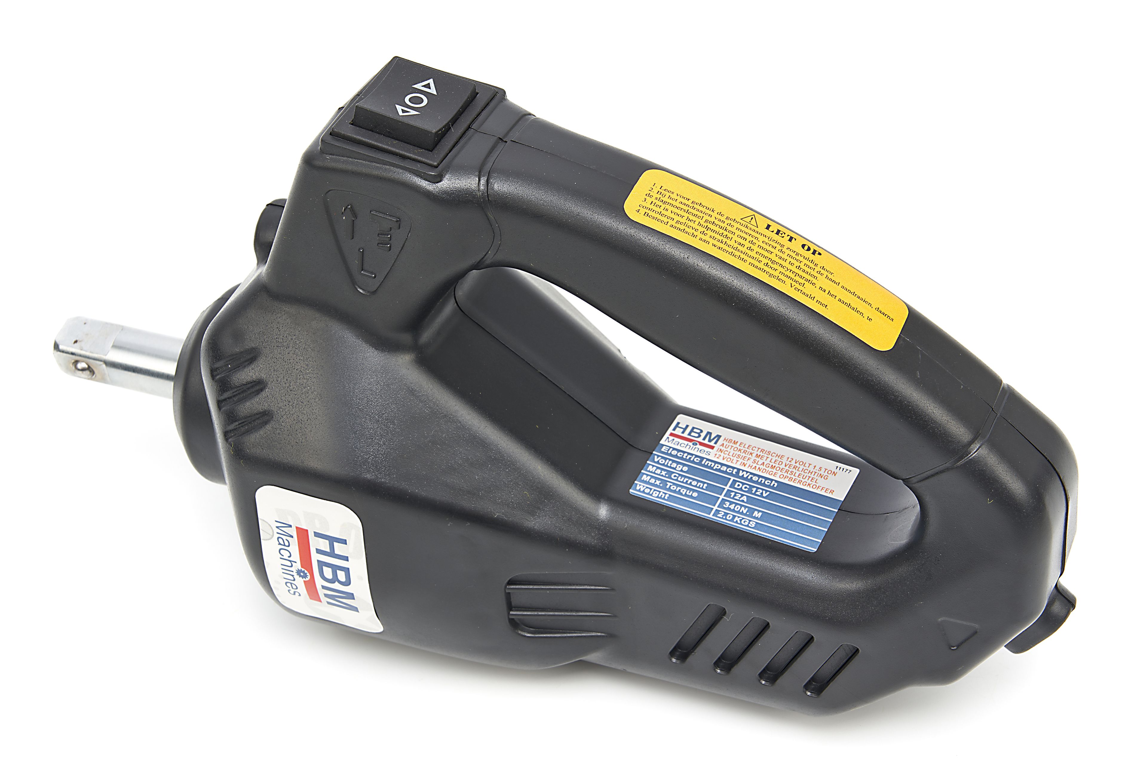 HBM Electric 12 Volt 1,5 Ton Car Jack With LED Lights Including Impact Wrench 12 Volt in Handbag Image 13