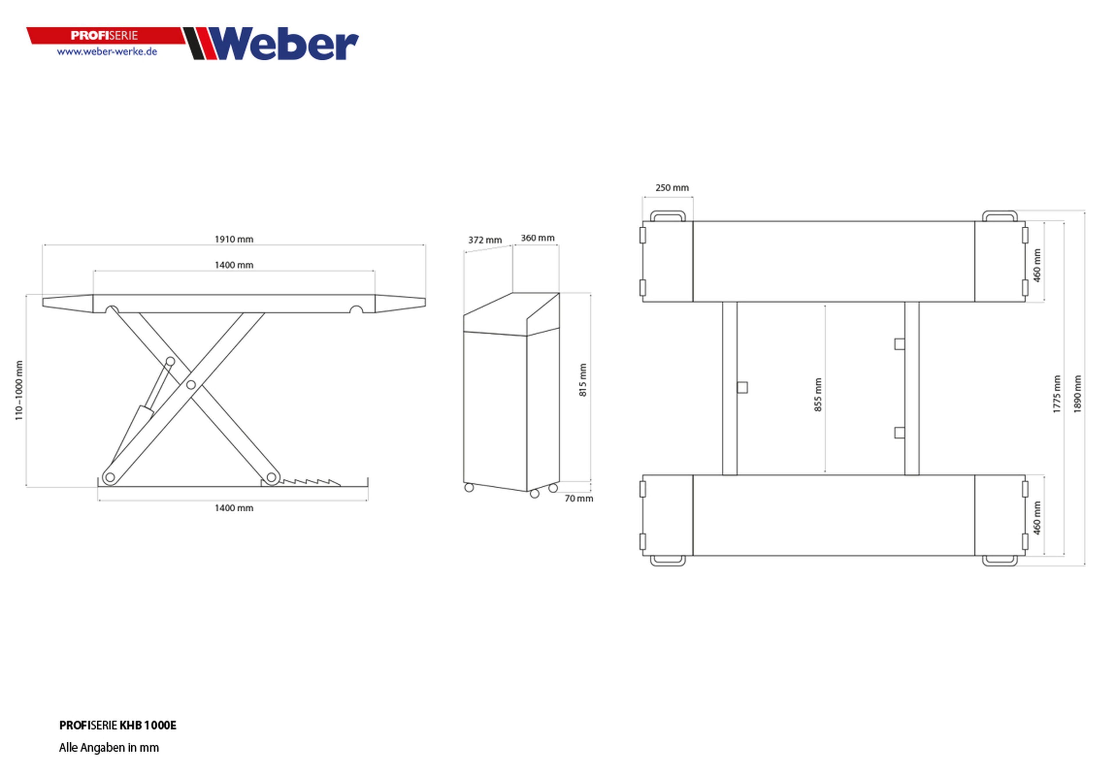 Weber Professionele 3 Ton Elektrische Autopoetsbrug, Poetsbrug, Schaarbrug - 230 Volt Image 6