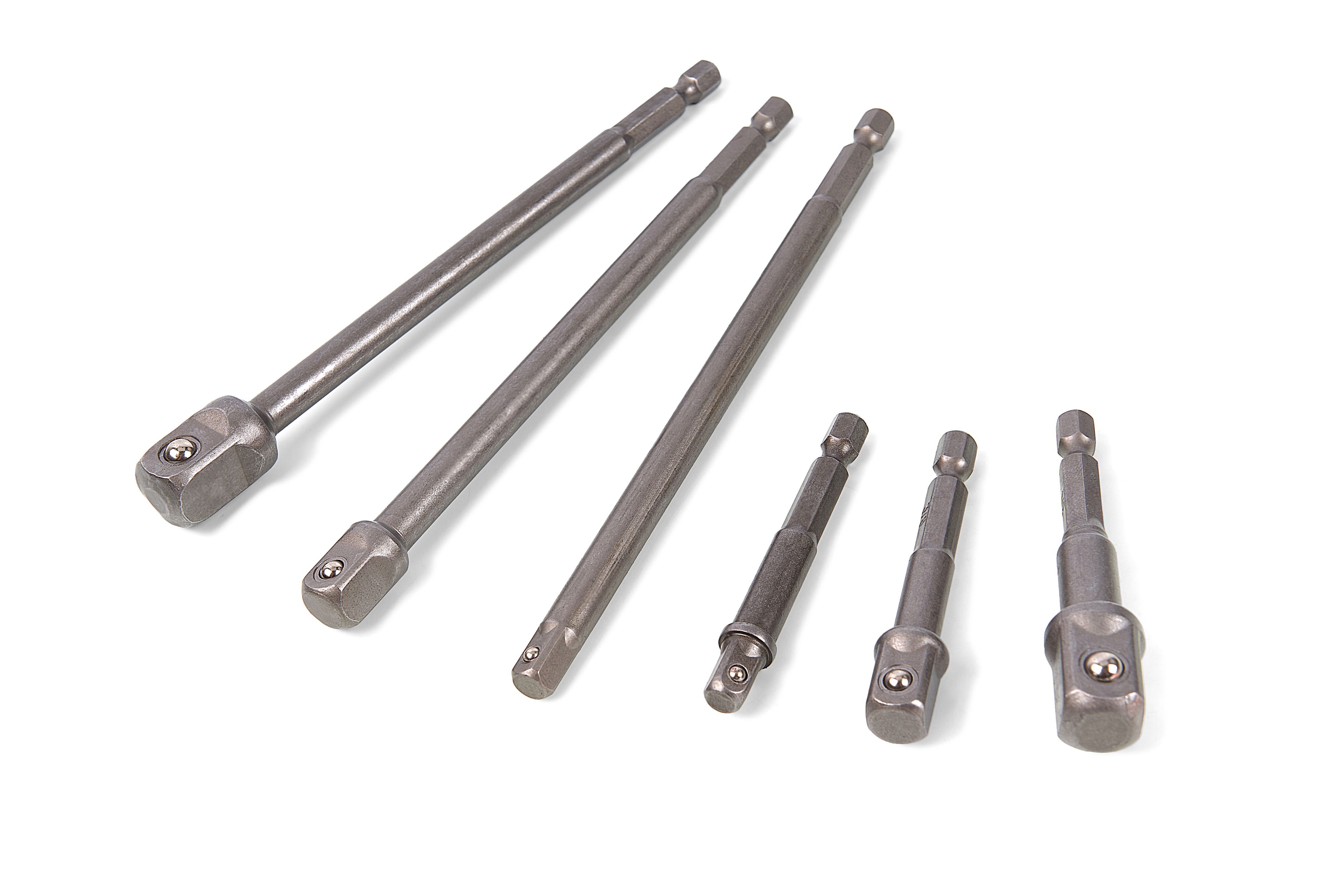 HBM Professionele 6 Delige Bit - Dop Adapterset met HEX Aansluiting