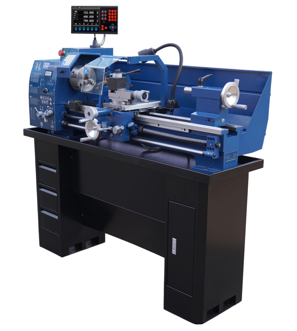 HBM torno para metal 320 x 900 DRO vario