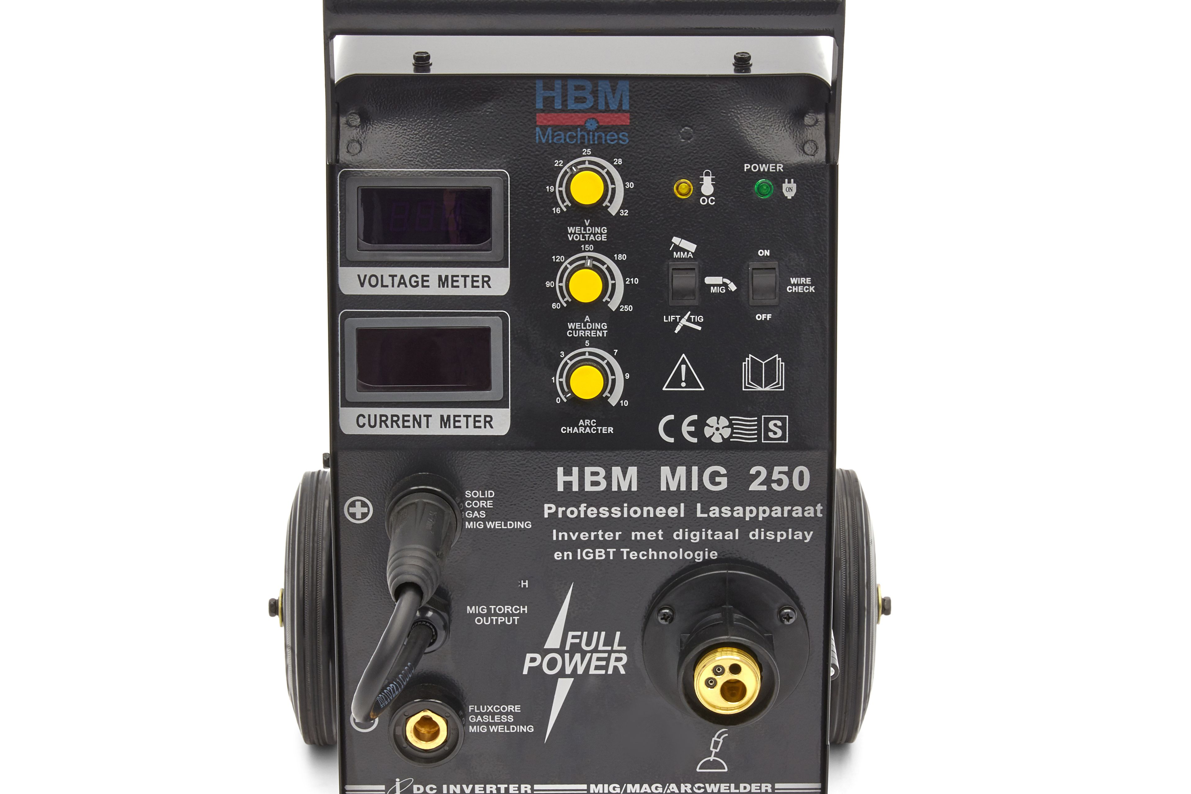 HBM MIG250 Apparecchio di Saldatura Professionale con Display Digitale e Tecnologia IGBT Image 6