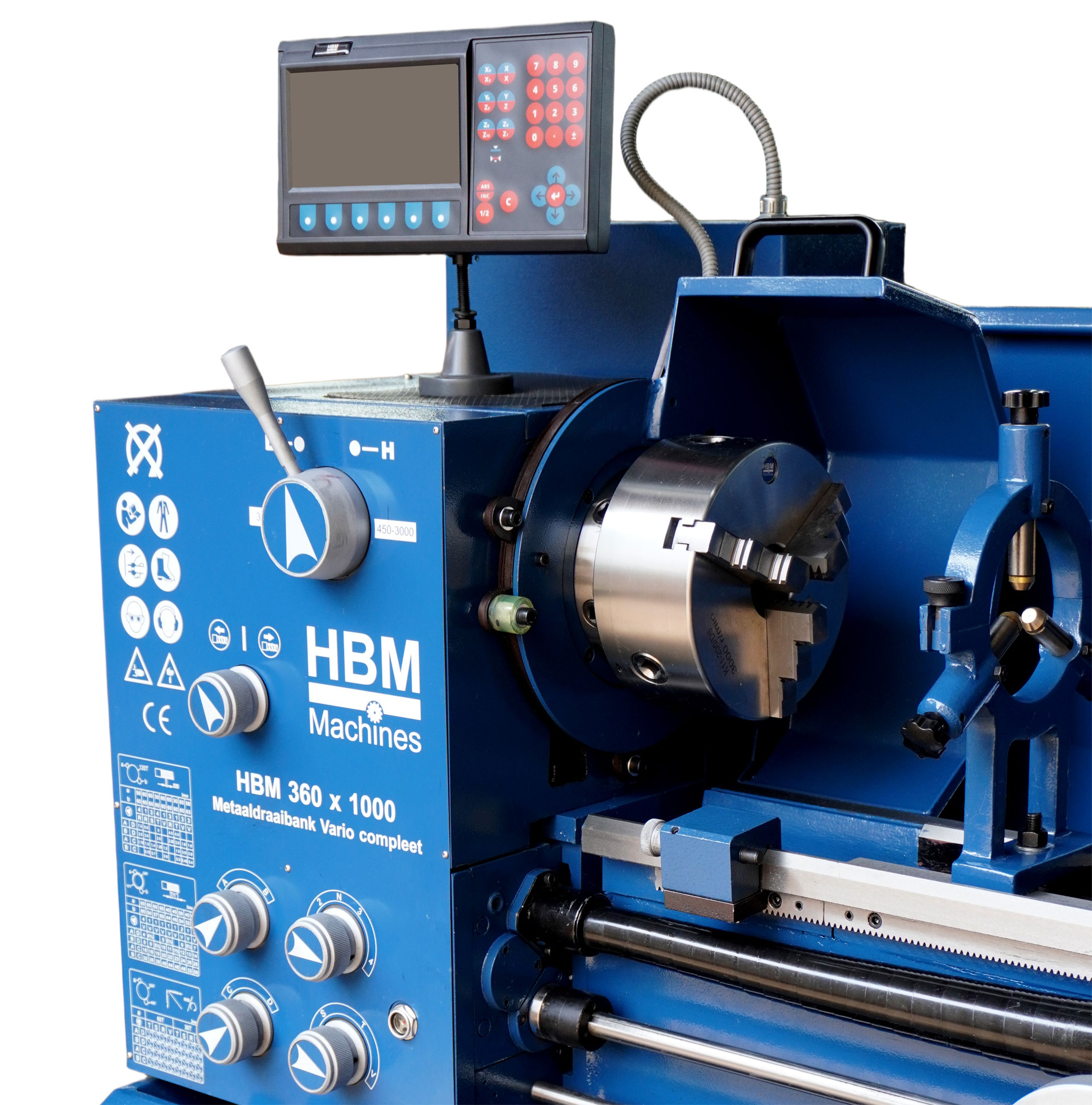 HBM torno para metal 360 x 1000 DRO vario Image 5