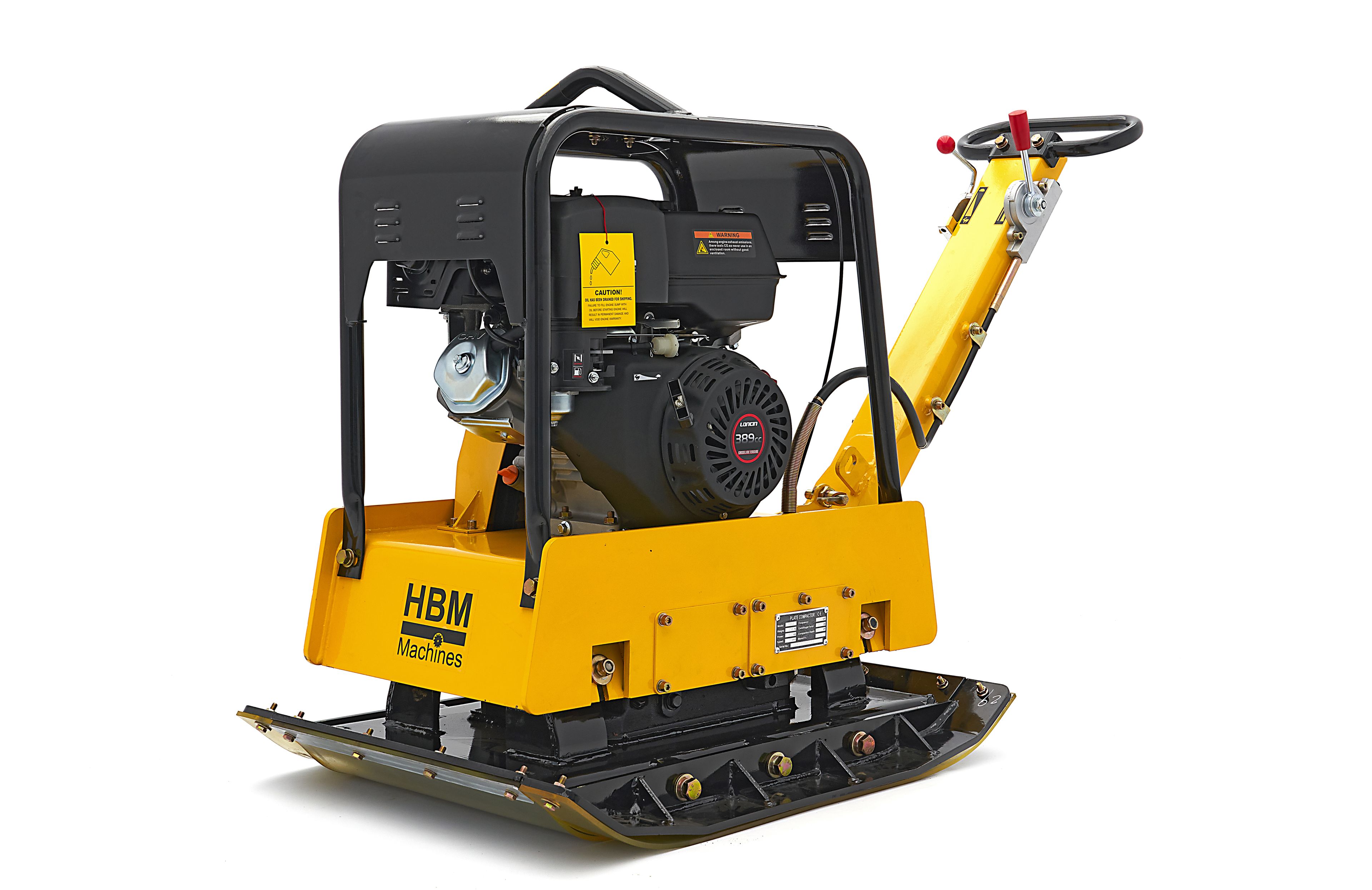 HBM Professional 13 HP - 38KN Plaque vibrante réversible 820 x 650 mm, y compris les roues et la plaque de protection de pavage Image 3