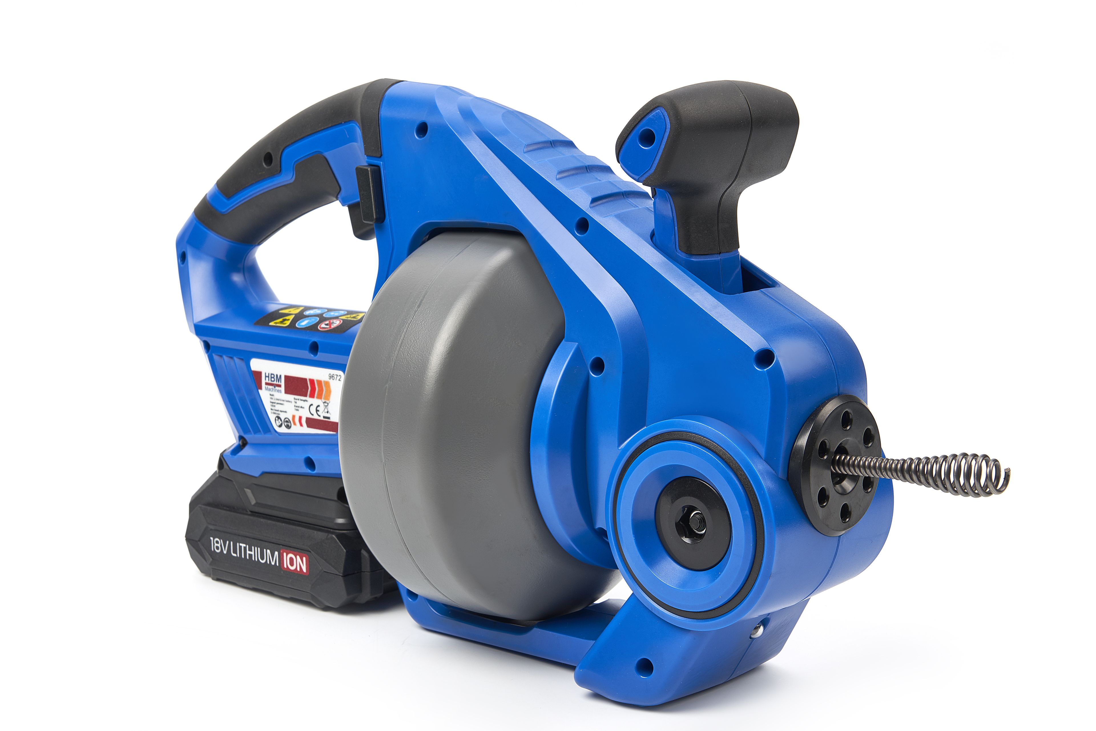 HBM Professionele Elektrische Gootsteenontstopper Op Accu 18 Volt 2,0AH Image 3