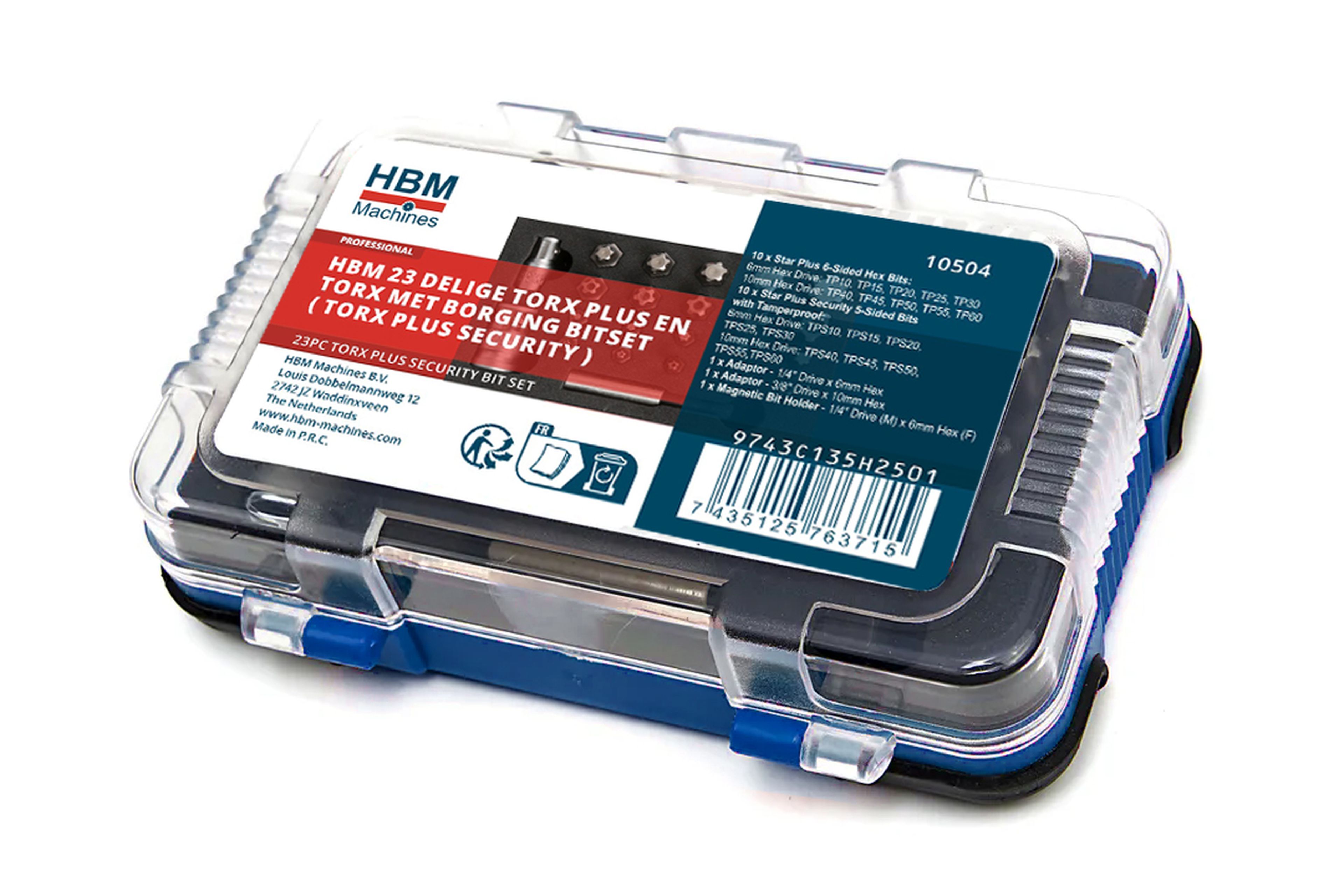 HBM 23 Pack Torx Plus und Torx mit Sicherheitsbitsatz ( Torx Plus Sicherheit ) Image 4