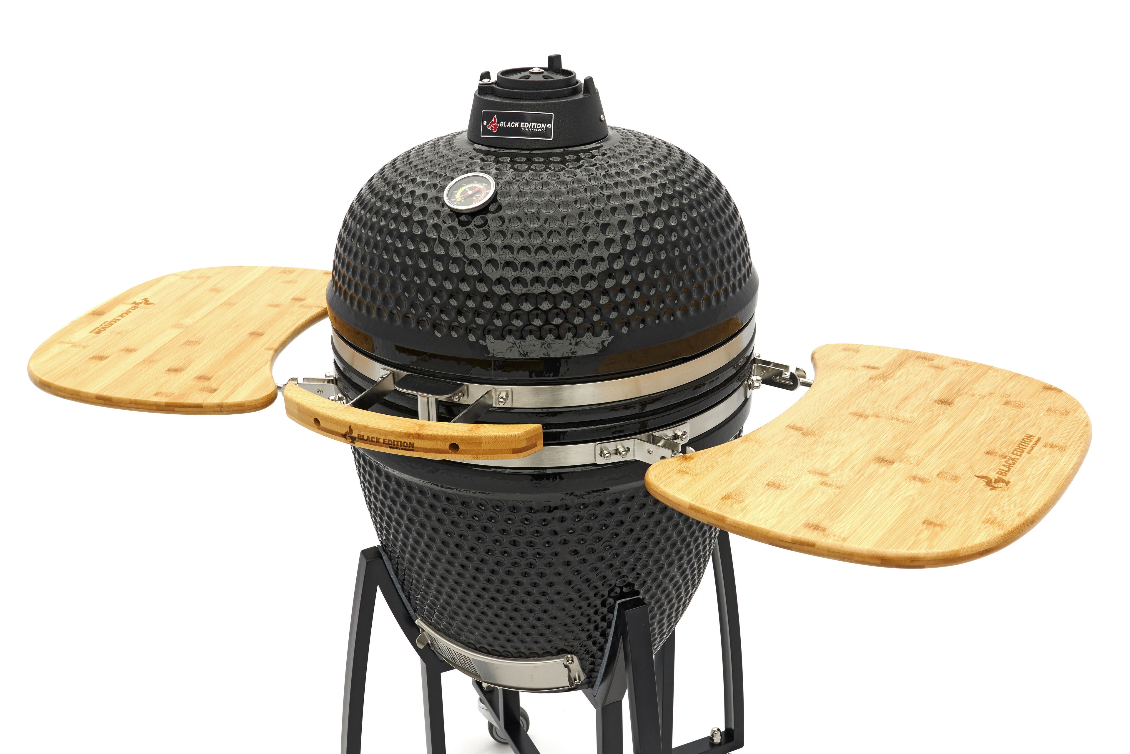 Barbecue en céramique de 60 cm sur roulettes Black Edition Image 3