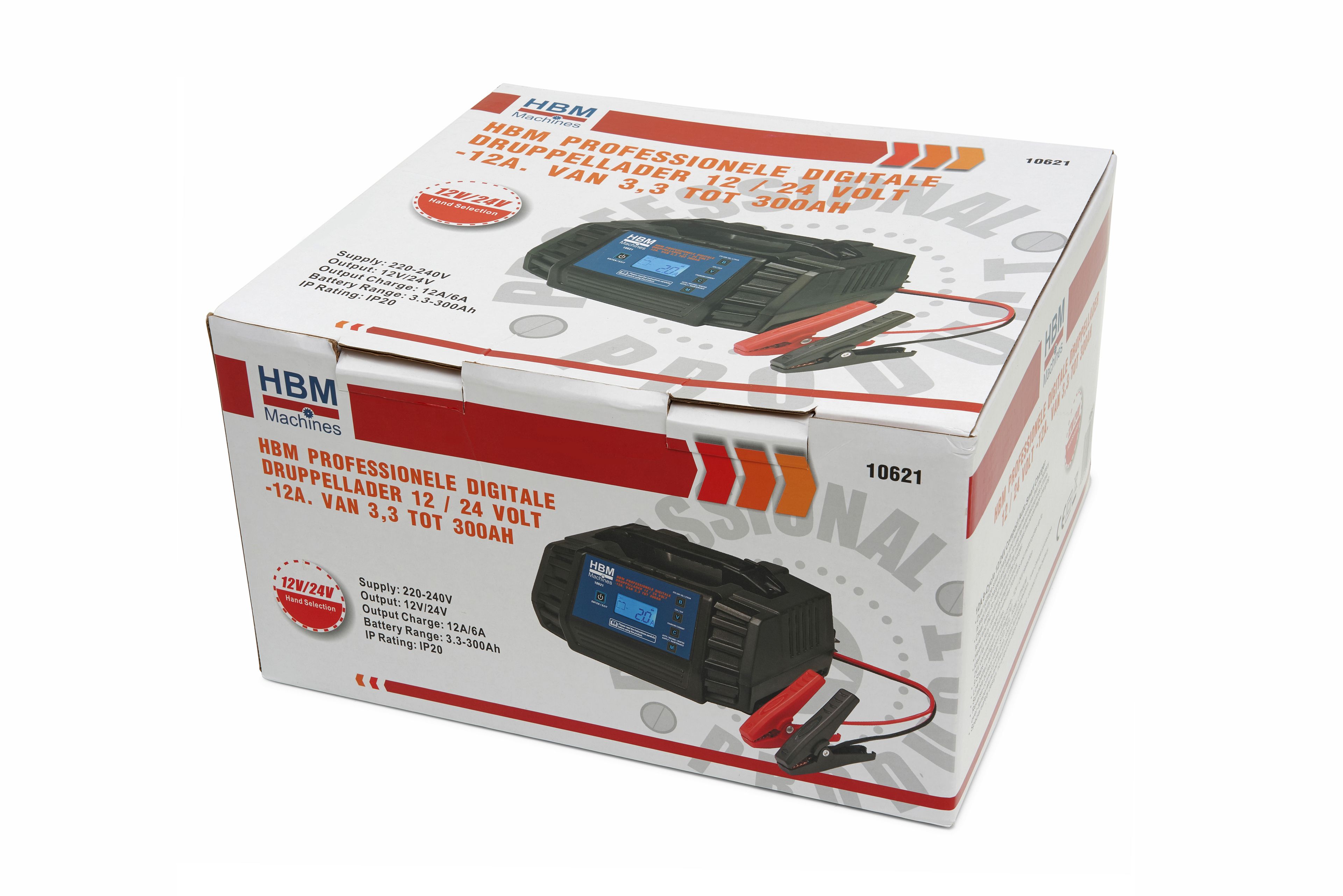 Caricabatterie digitale HBM 12 / 24 Volt – 12A. Da 3,3 a 300AH Image 5