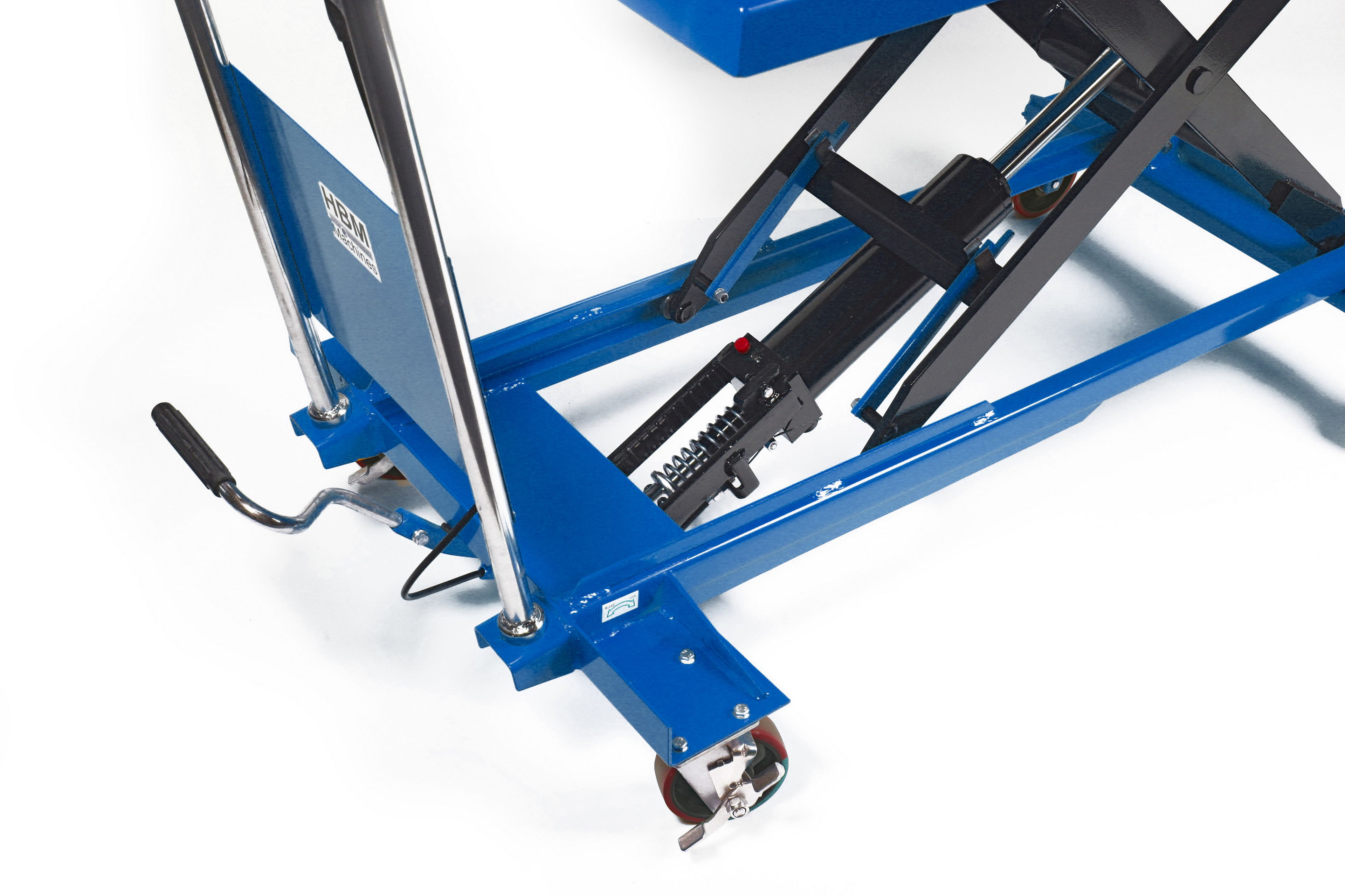 HBM table de travail / table élévatrice mobile grande 500 kg, bleu Image 3