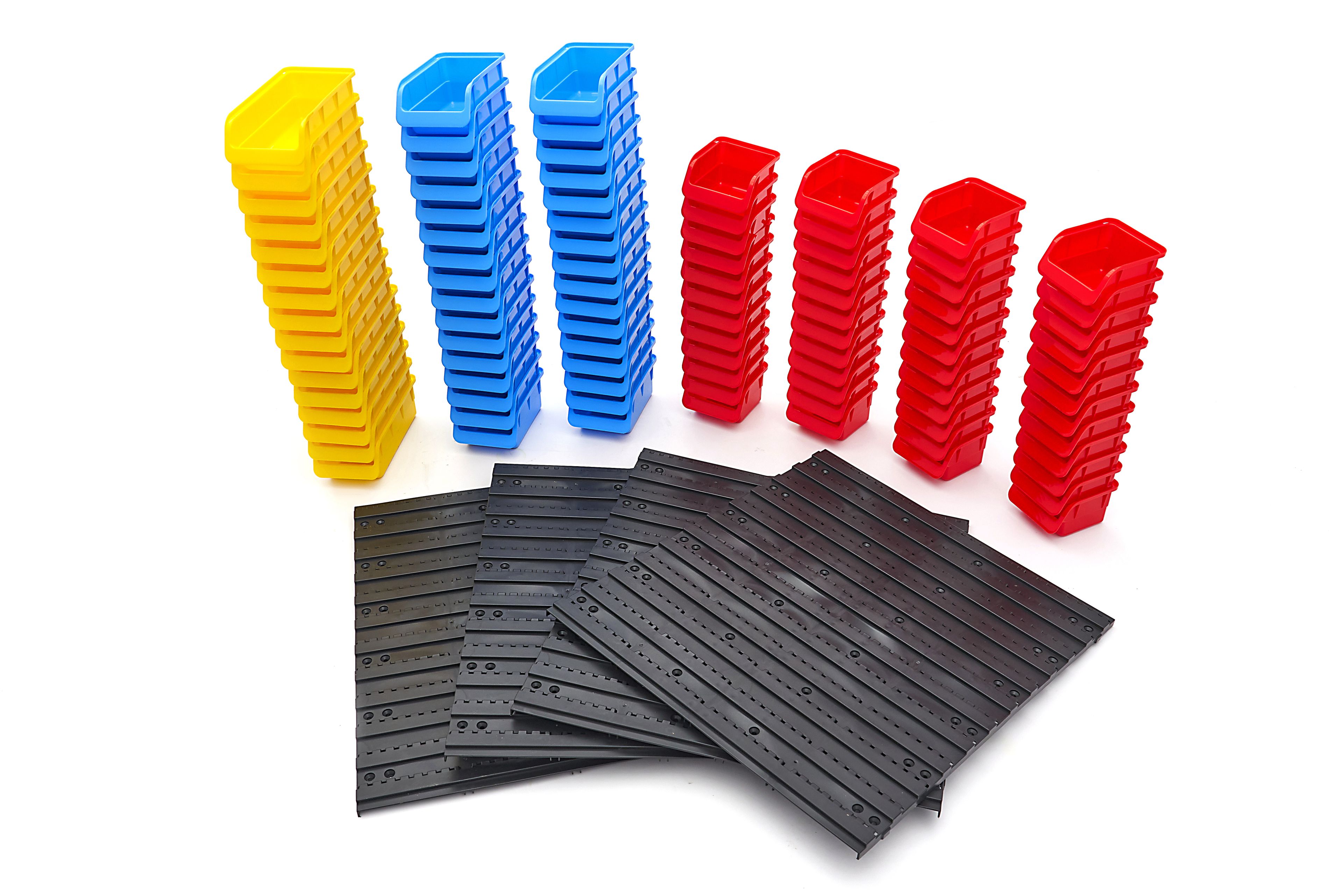 HBM Panel de Herramientas de 100 Piezas 96 Cajas de Almacenamiento en 3 Tamaños Image 7