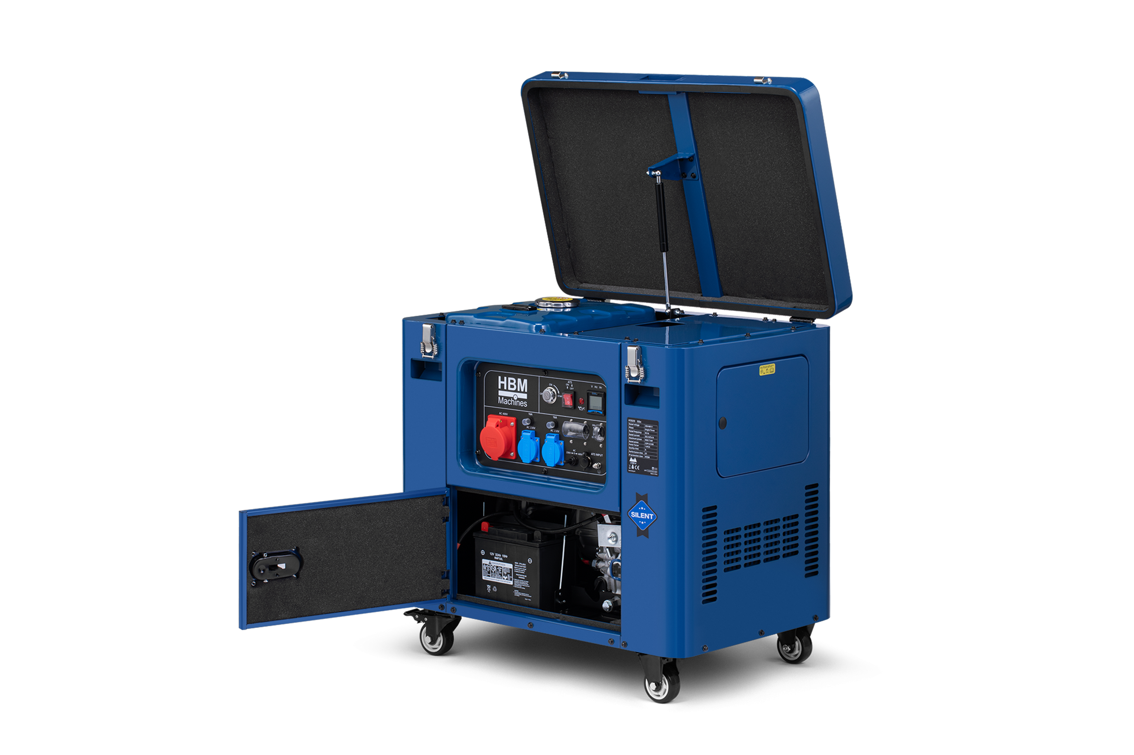 HBM générateur diesel avec moteur diesel de 532 cm³ 230V/400V 7000W Image 5