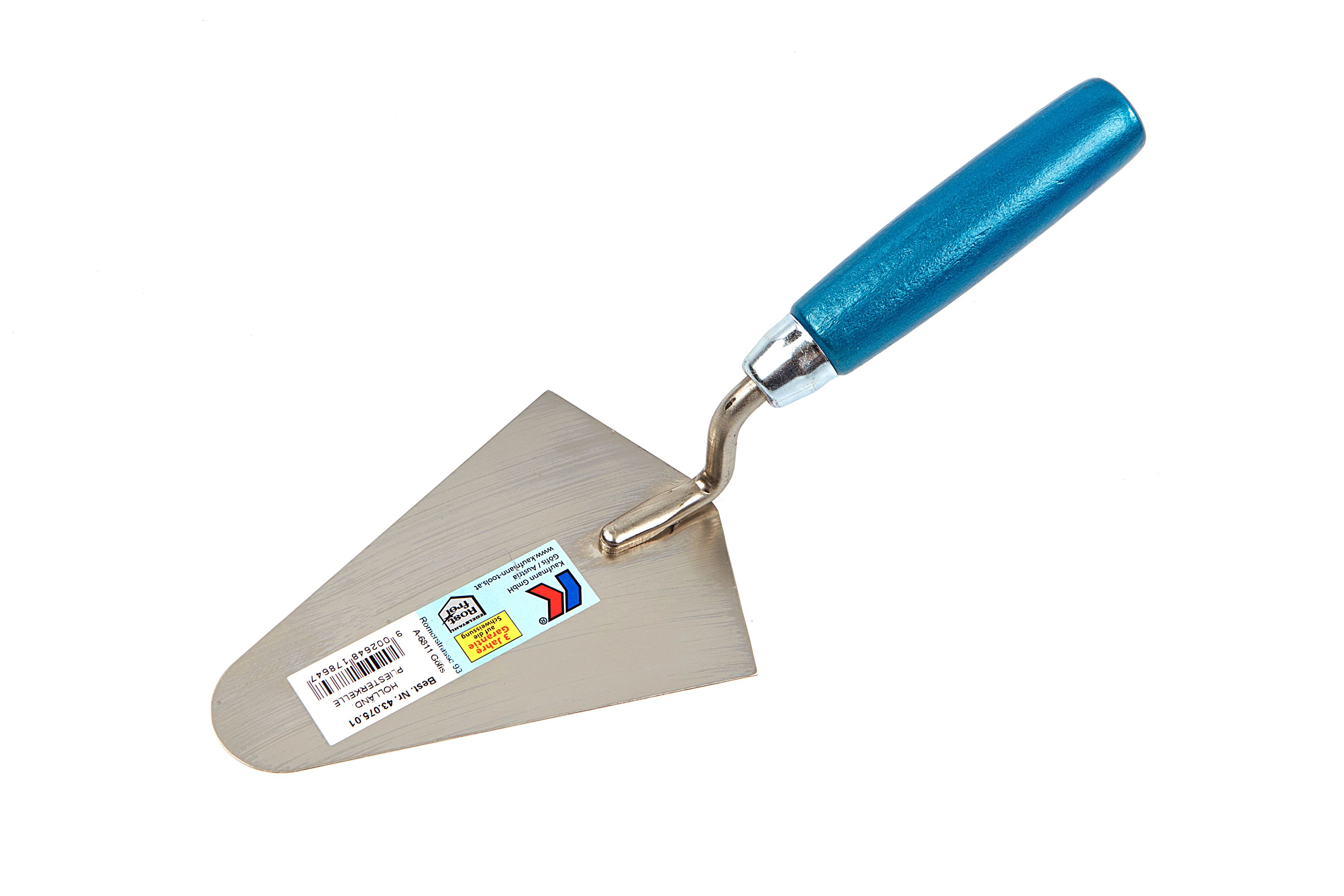 Truelle à plâtre ronde en acier inoxydable Kaufmann 140 mm