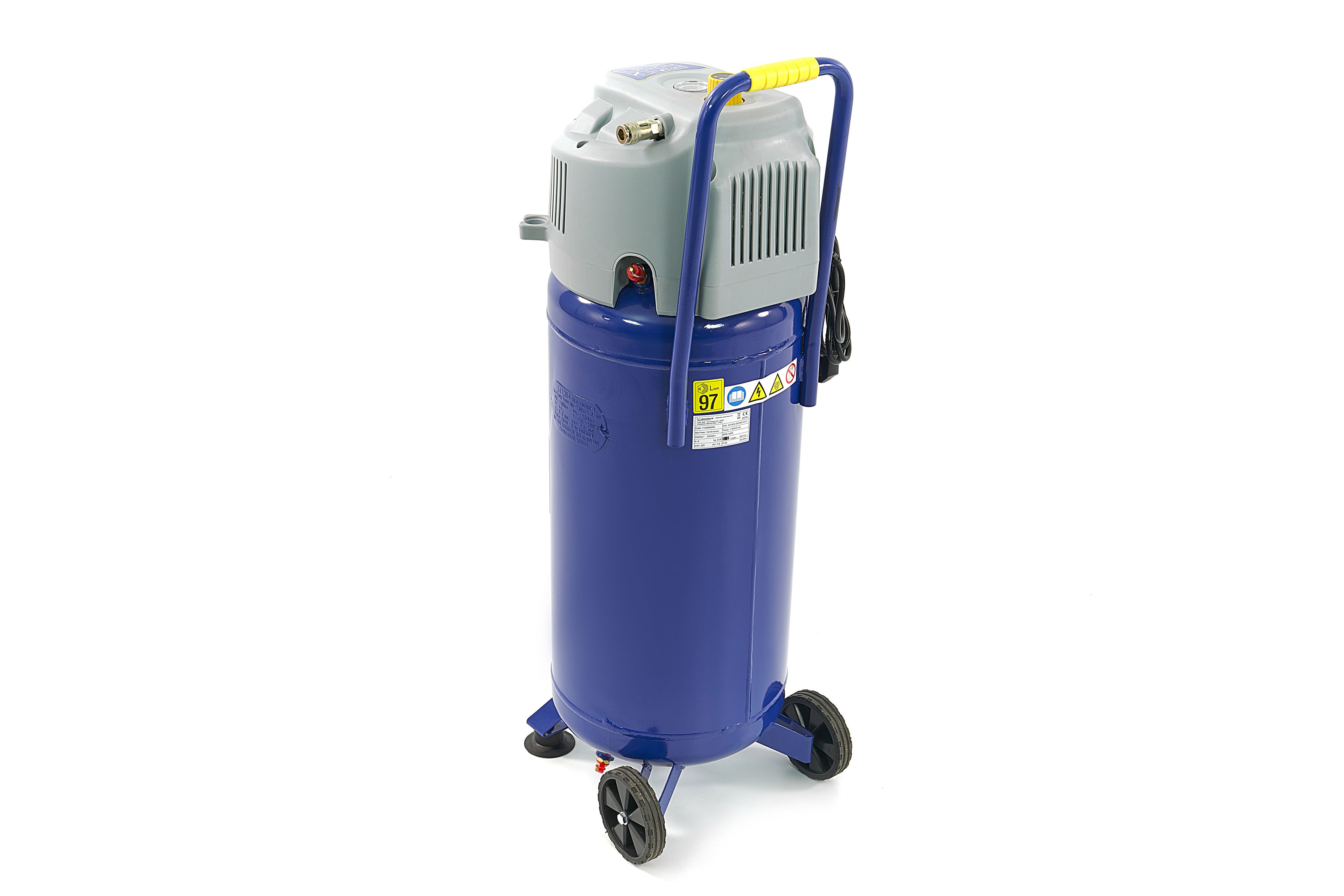 Compressore verticale Michelin 50 litri 2HP senza olio a trasmissione diretta Image 3