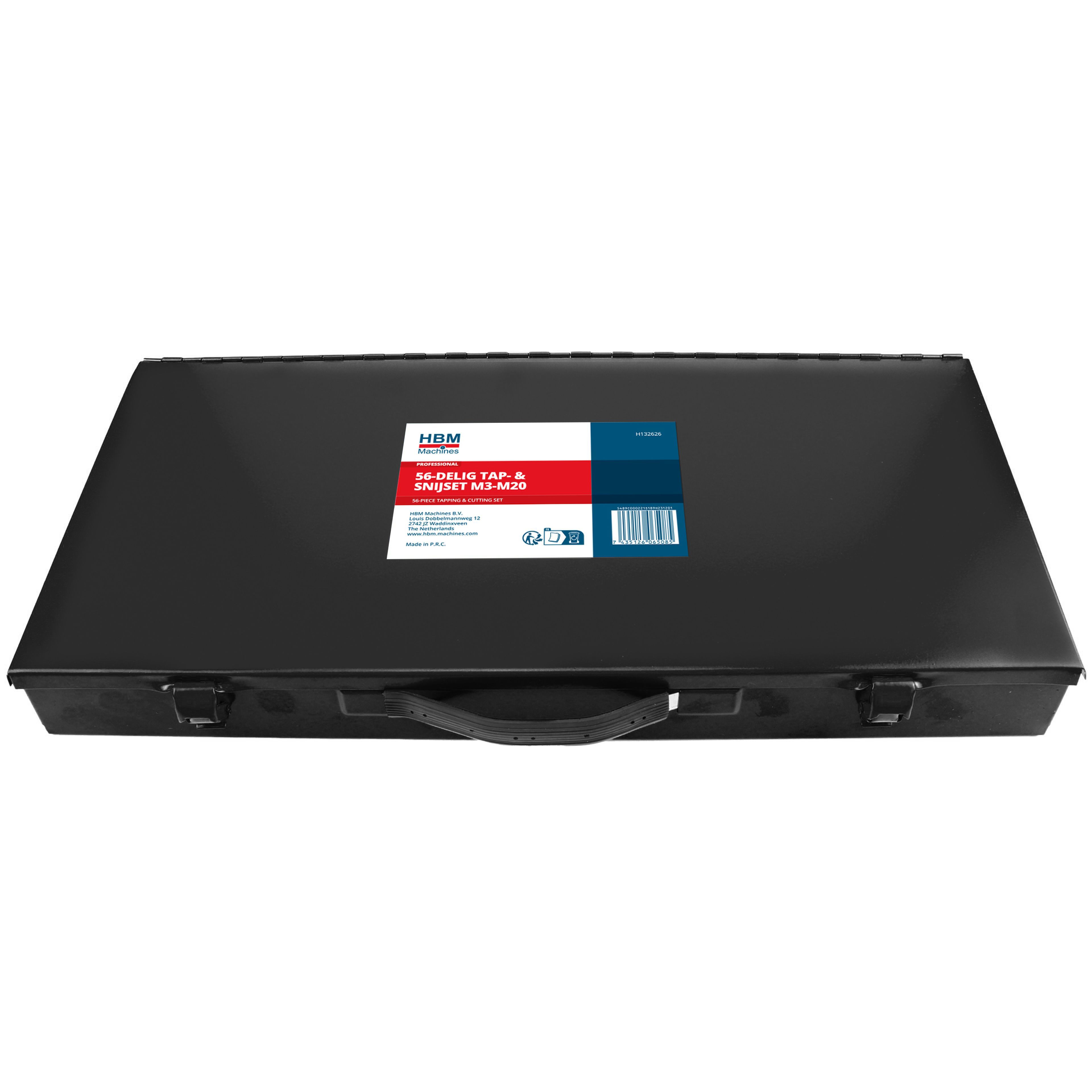 HBM Jeu de 56 pièces pour taraudage et coupe M3 – M20 Image 4