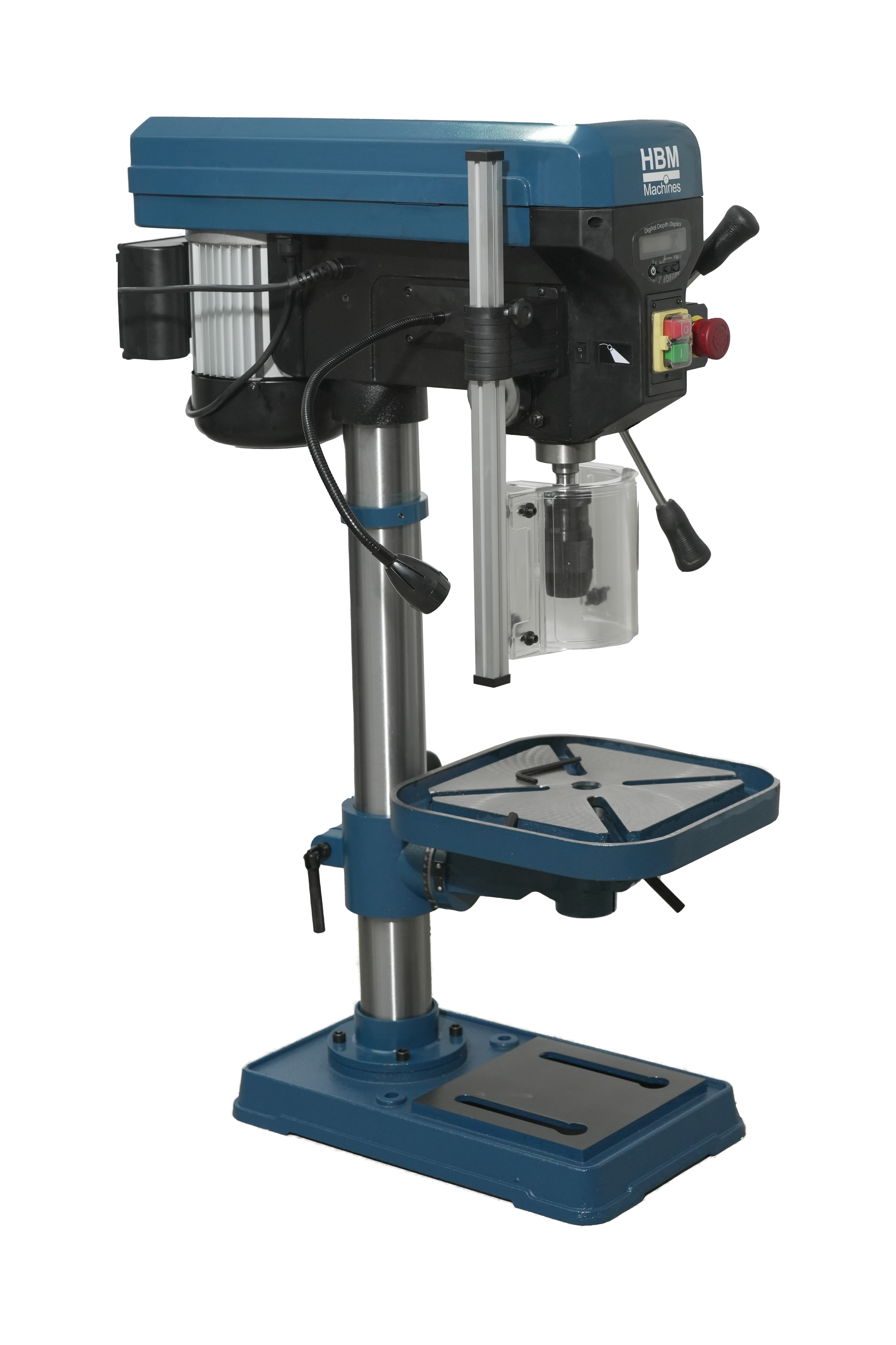 HBM Perceuse professionnelle à colonne de 25 mm avec lecture numérique de la profondeur Image 3