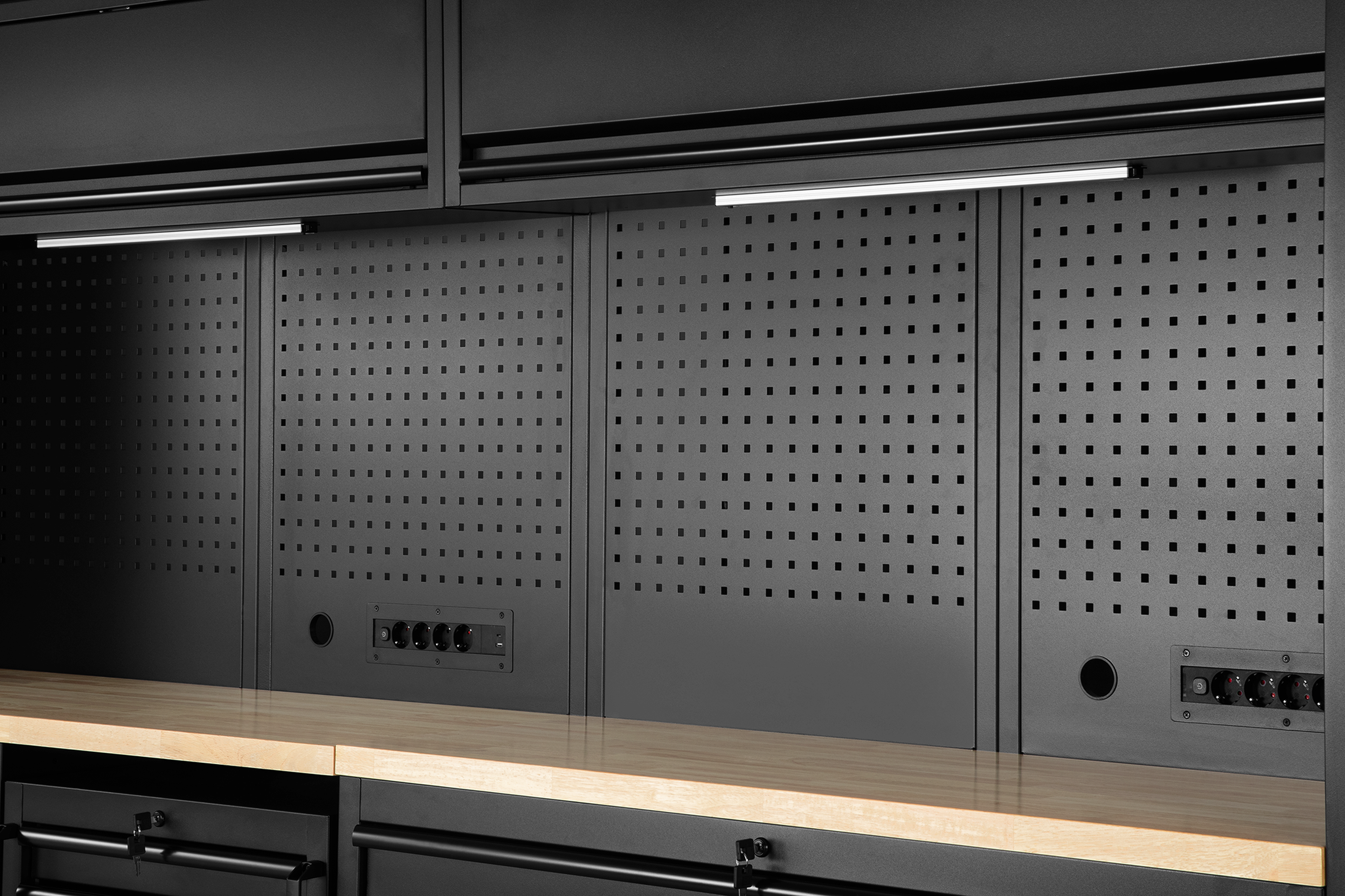 HBM modulair werkplaatssystem 13-delig, zwart Image 12
