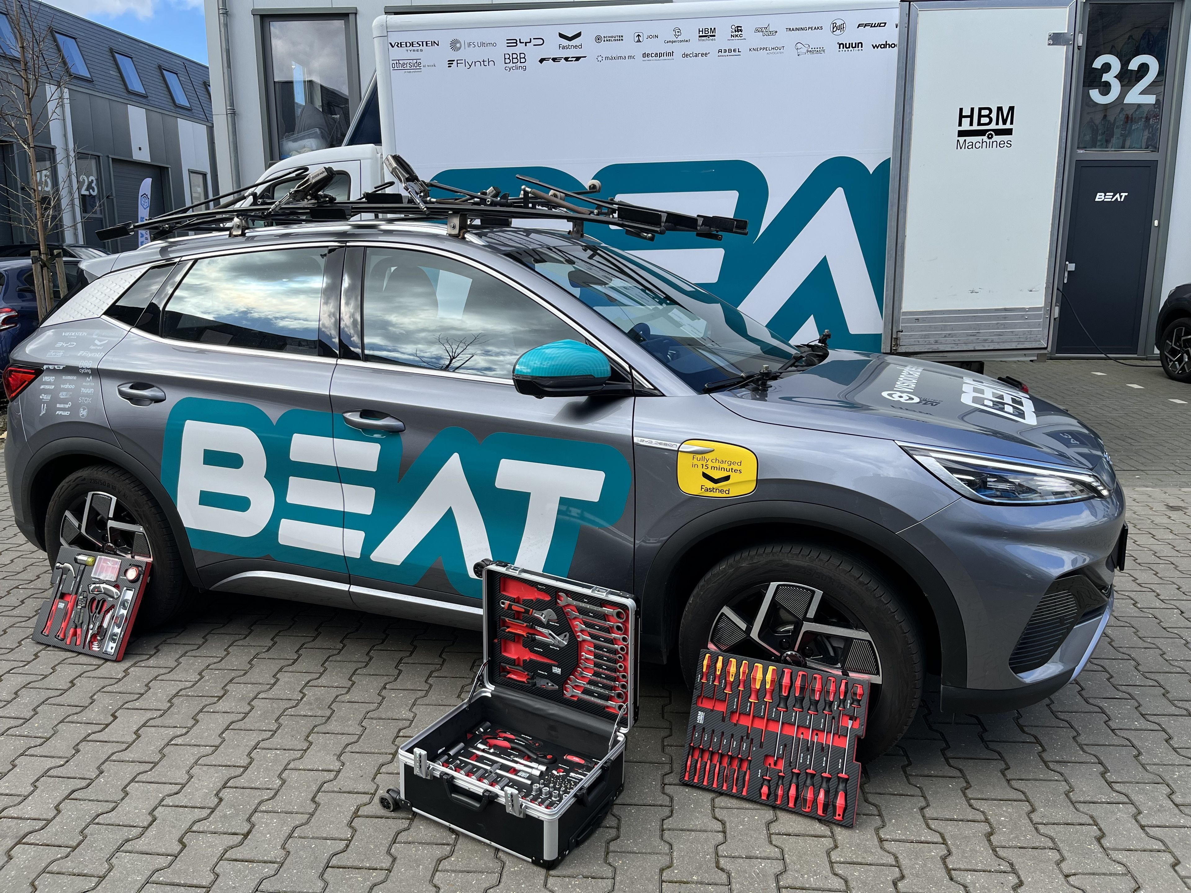 HBM Professional Caja de herramientas de 238 piezas, carro de herramientas con incrustaciones de carbono Image 10