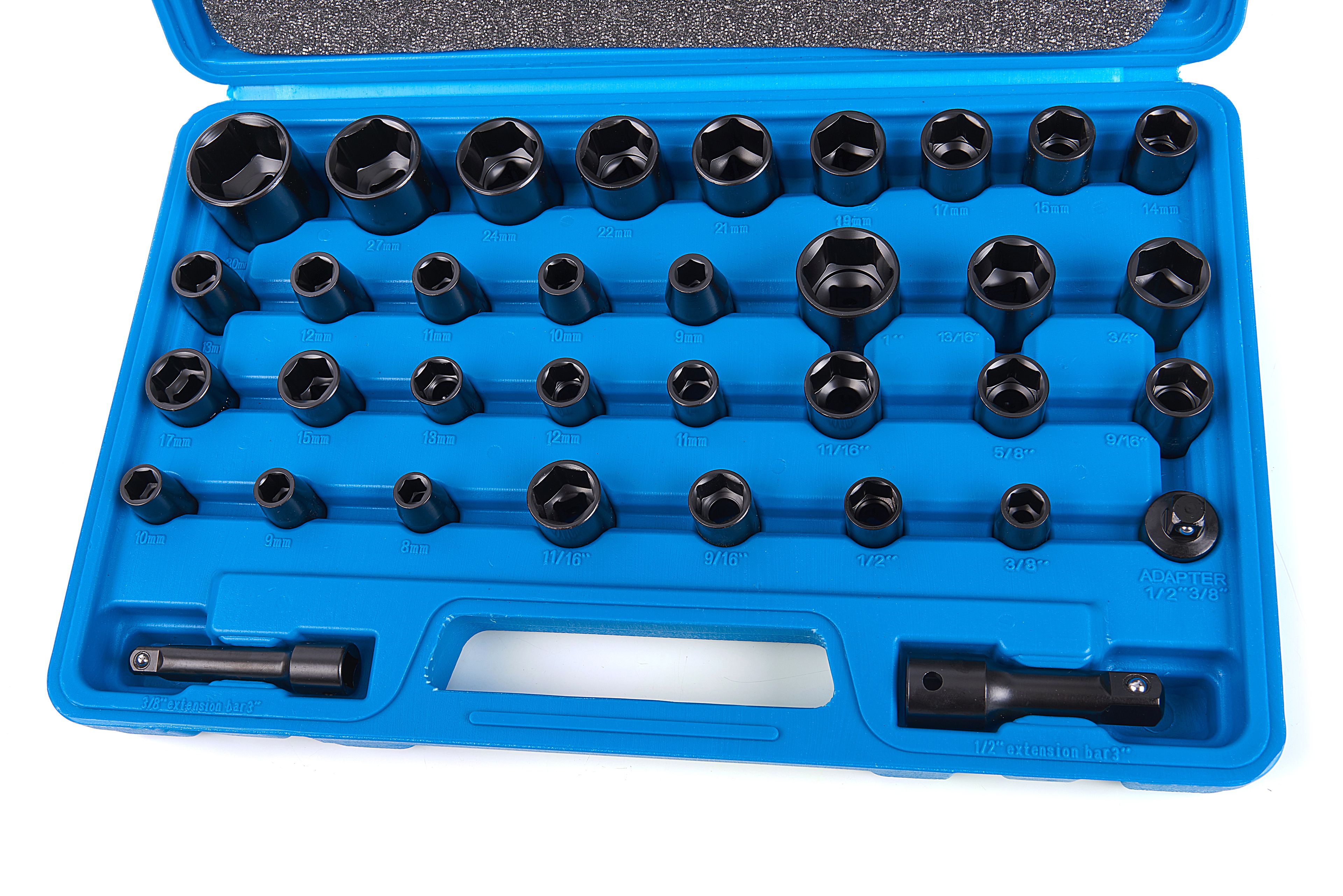 HBM 35-teiliger metrischer und zölliger Steckschlüsselsatz Image 2