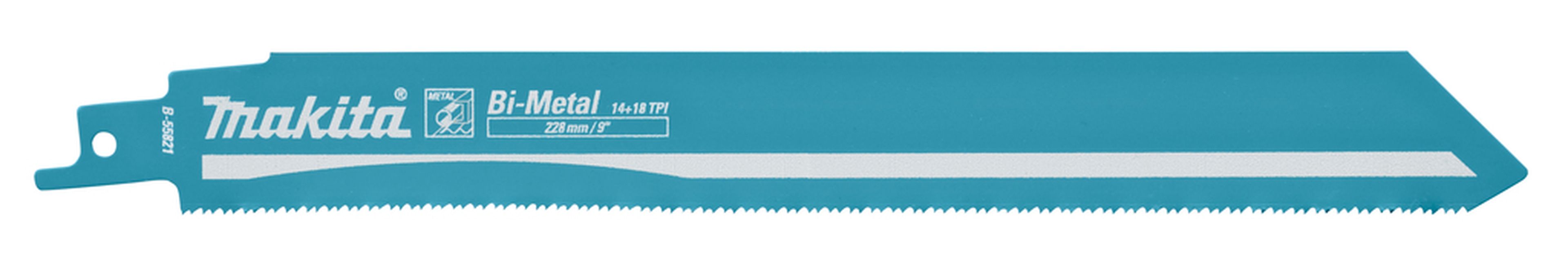 Makita Lame de Scie Sabre Métal Bim 228mm 14/18Tpi B-55821