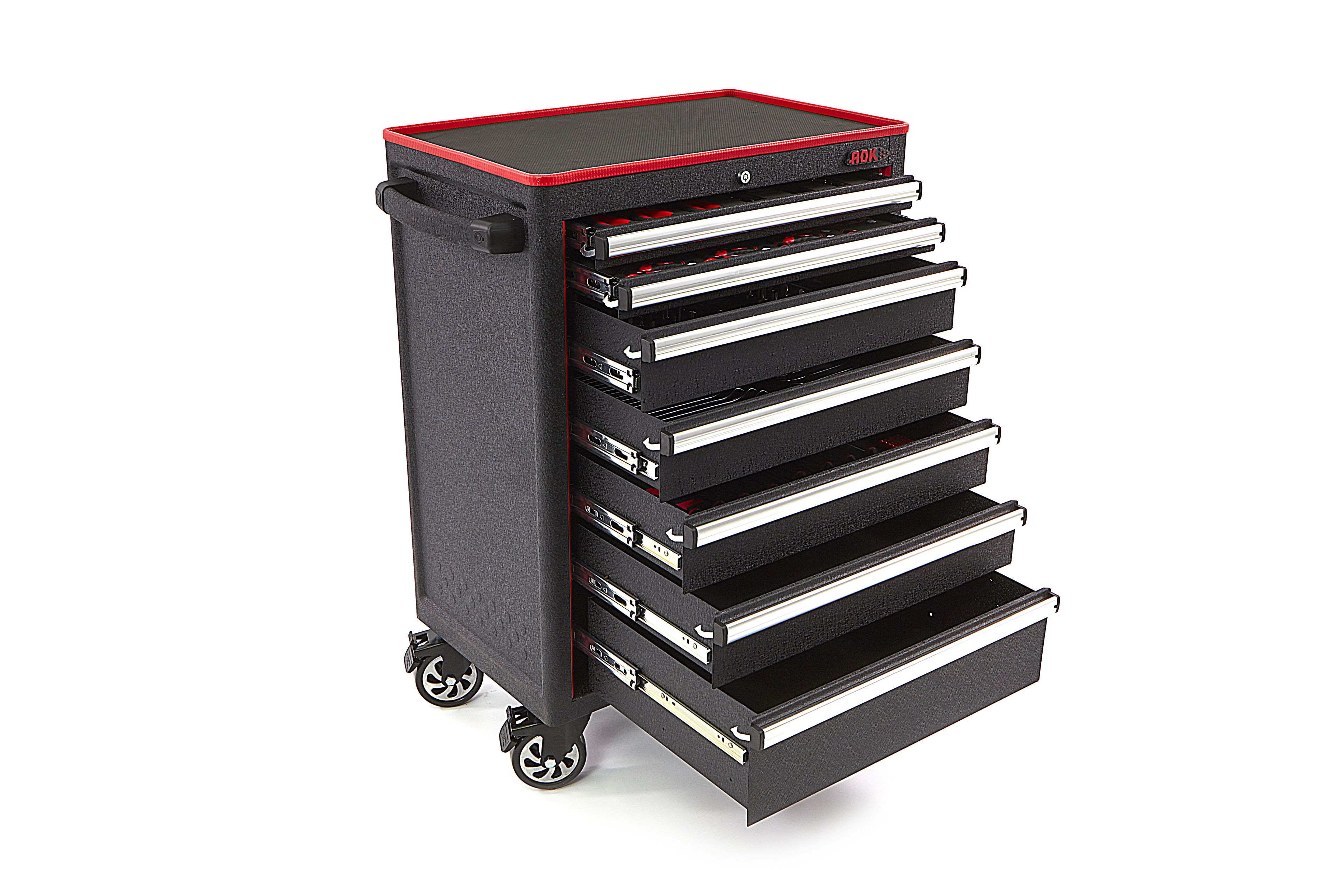 AOK Professionele Gevulde Gereedschapswagen - 249 Delig Image 2
